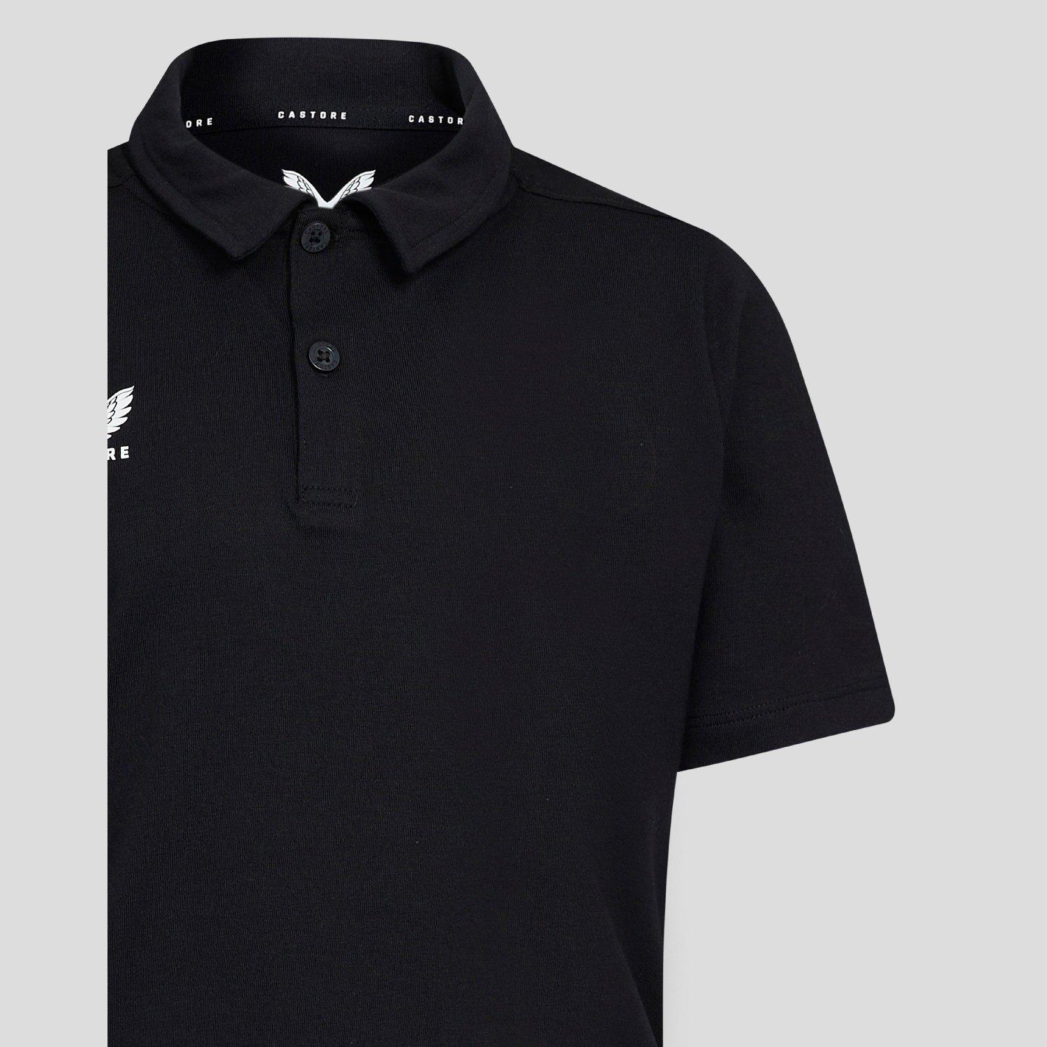 Caviar Black - Castore - Unisex Kids' Short Sleeve Polo Shirt - 4