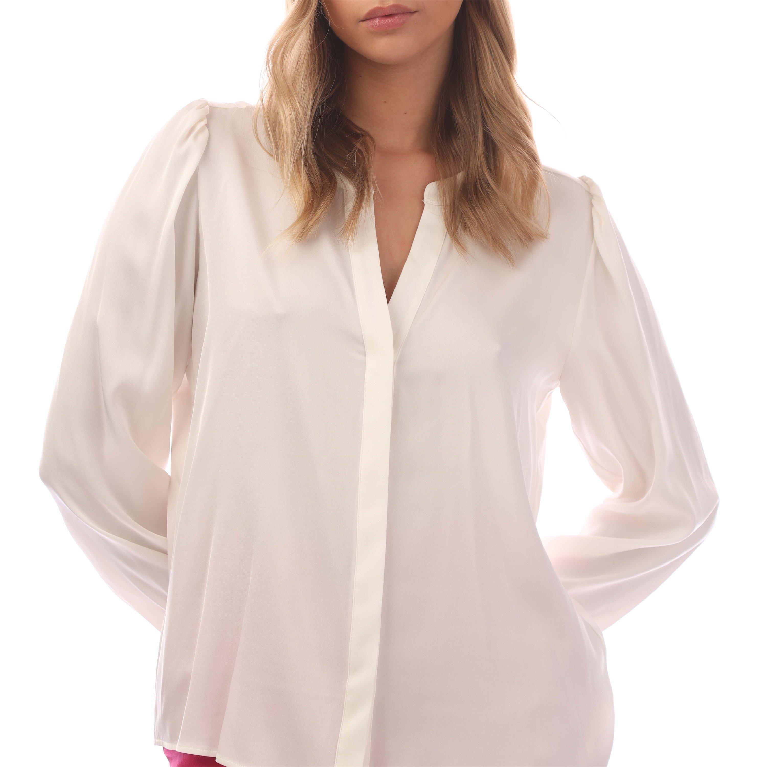 Open White - Boss - Women's Biralana Long-Sleeve Blouse - 2