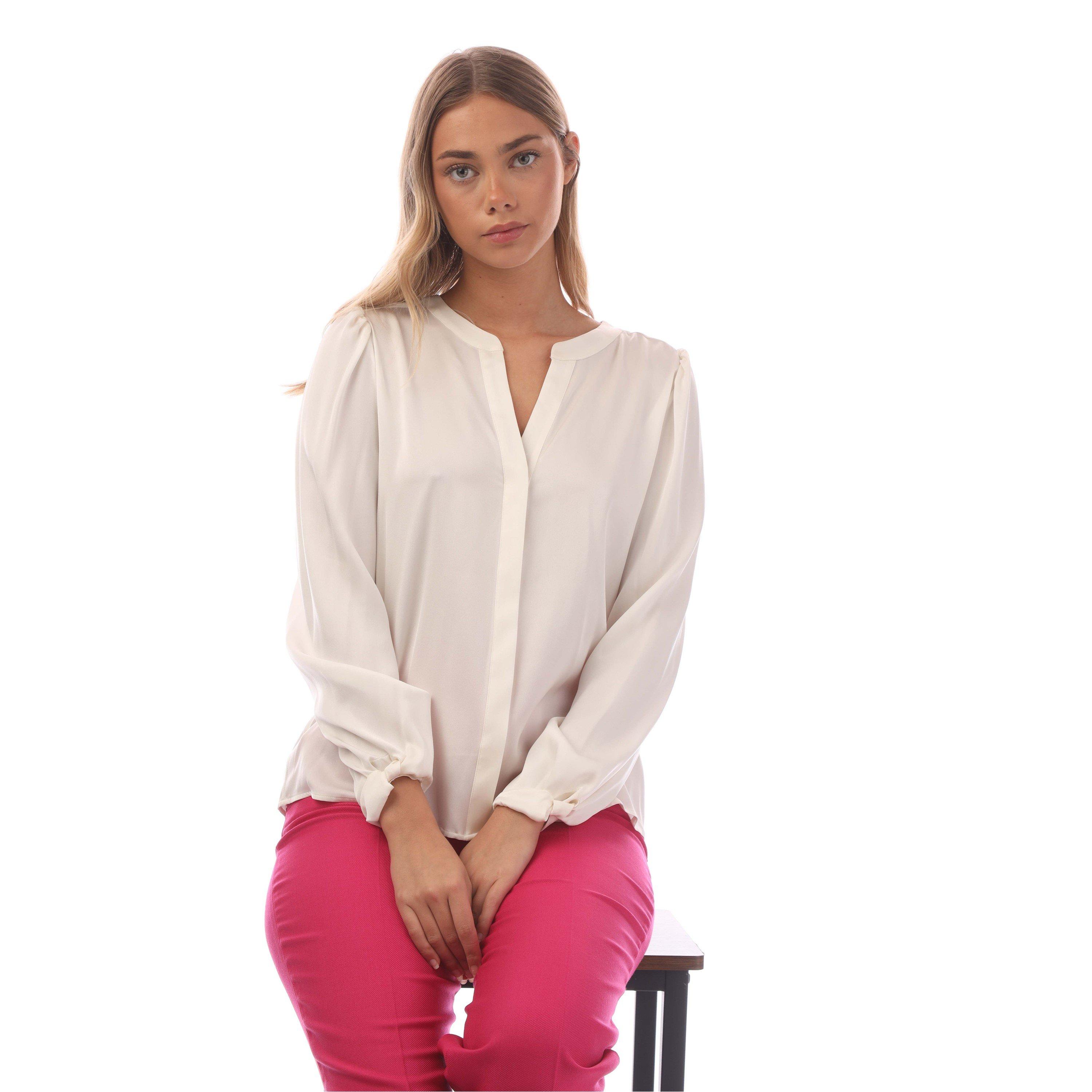 Open White - Boss - Women's Biralana Long-Sleeve Blouse - 4
