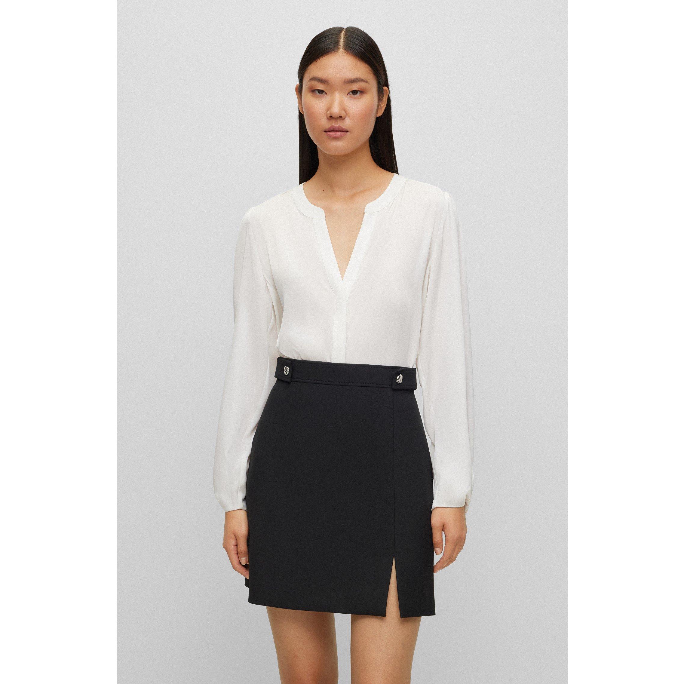 Open White - Boss - Women's Biralana Long-Sleeve Blouse - 5