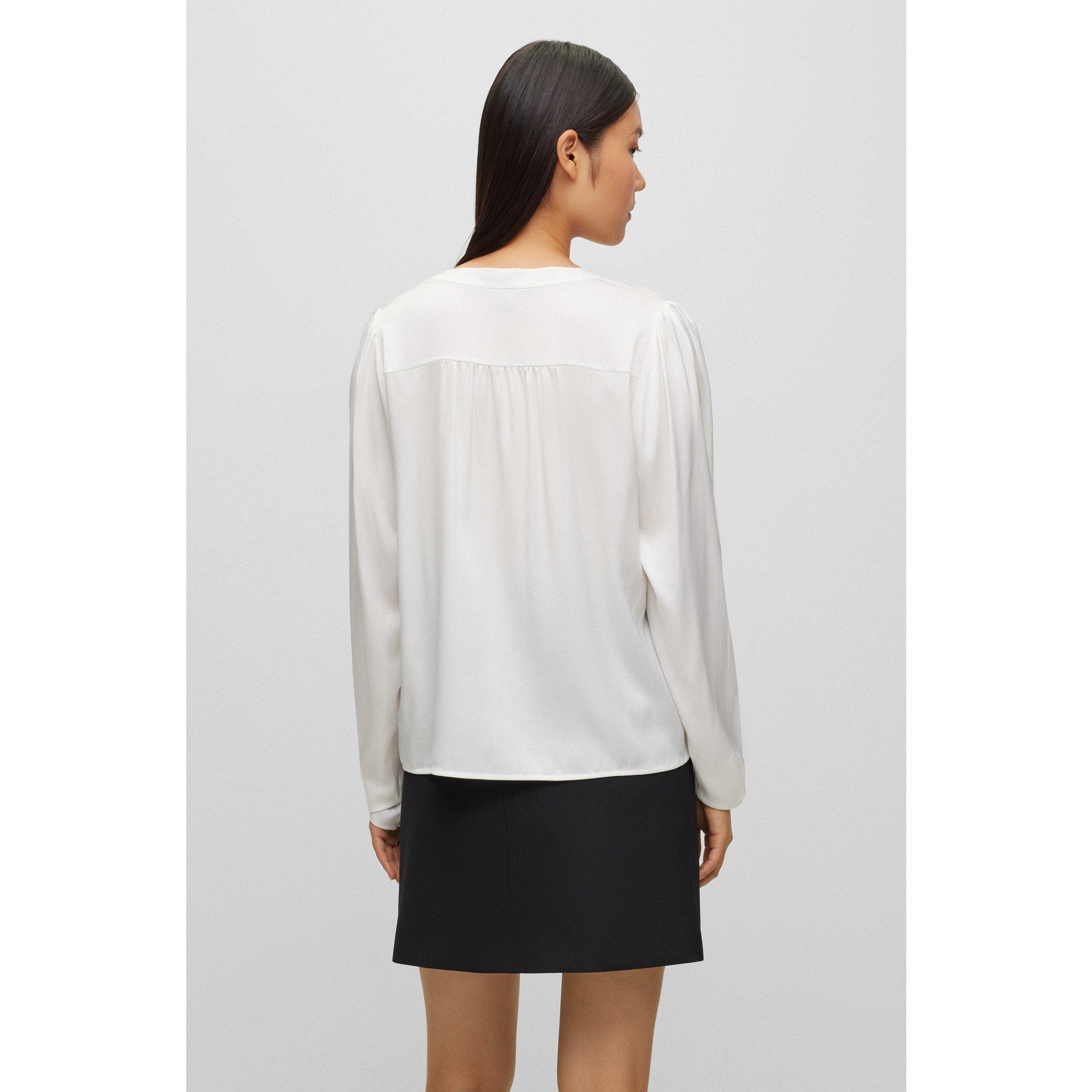 Open White - Boss - Women's Biralana Long-Sleeve Blouse - 6