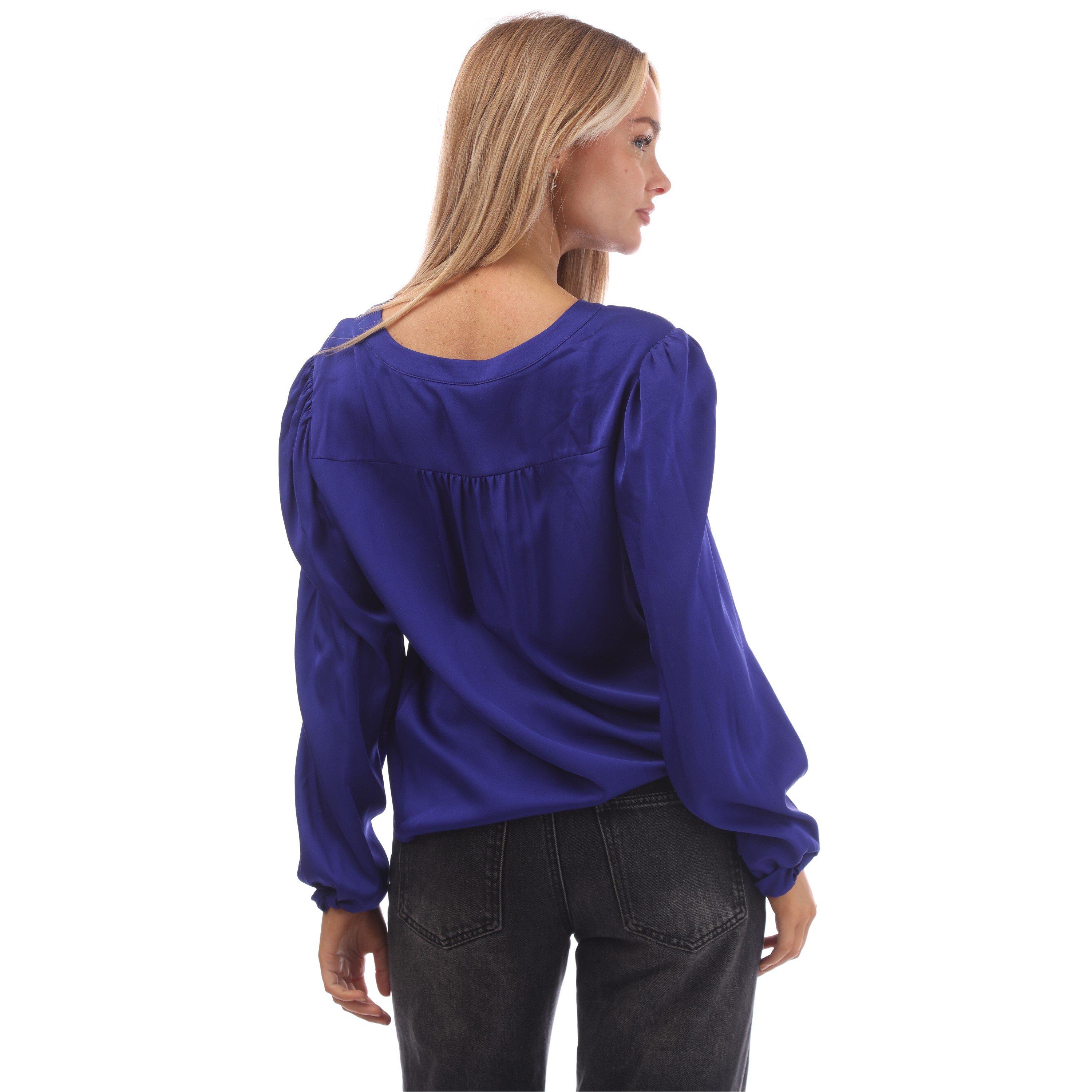 Open Blue - Boss - Women's Biralana Long Sleeve Blouse - 3