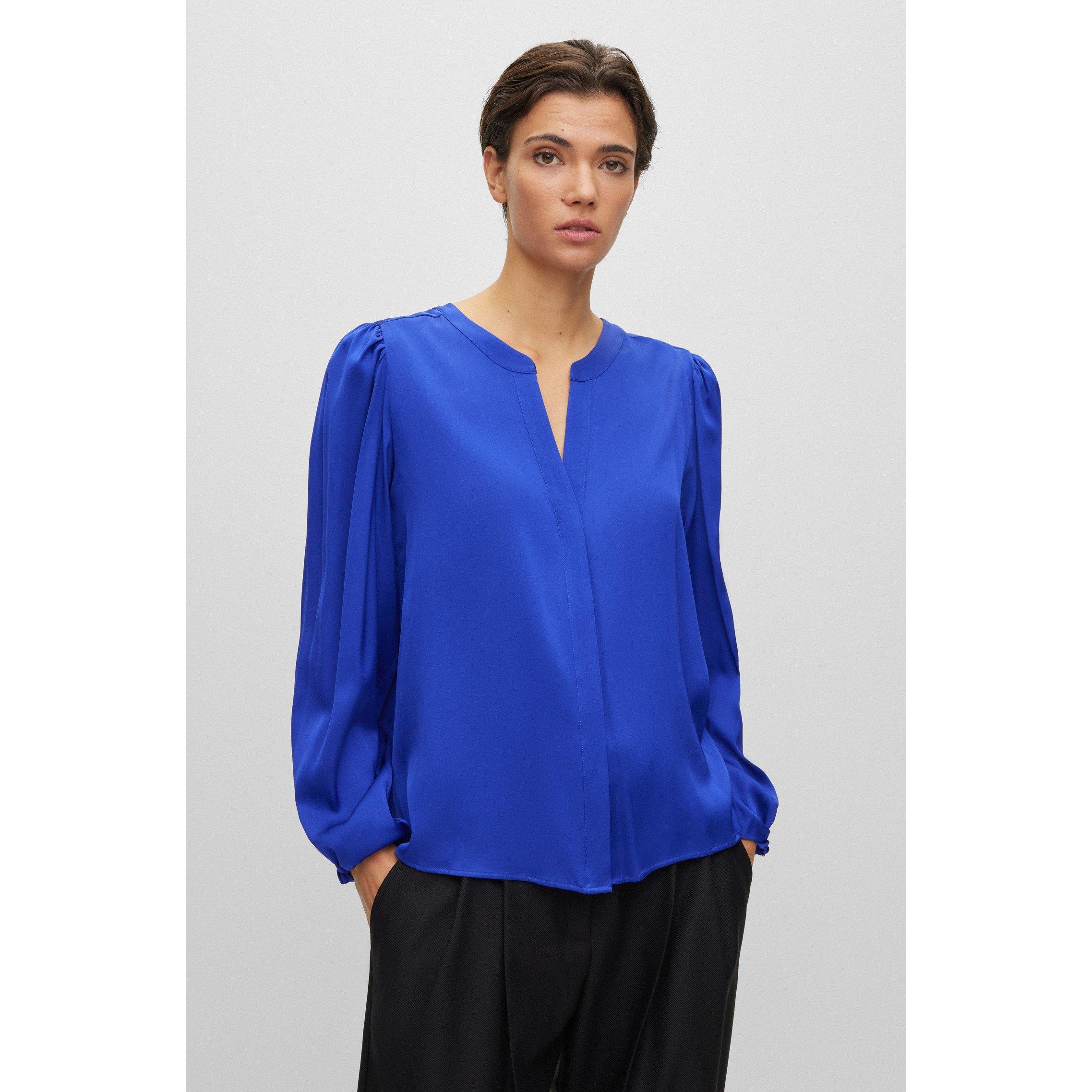 Open Blue - Boss - Women's Biralana Long Sleeve Blouse - 5