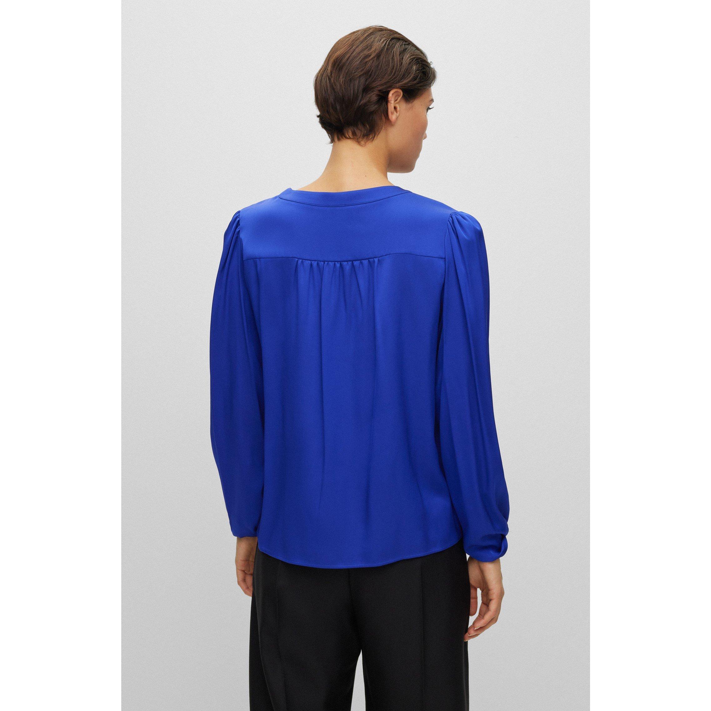 Open Blue - Boss - Women's Biralana Long Sleeve Blouse - 6