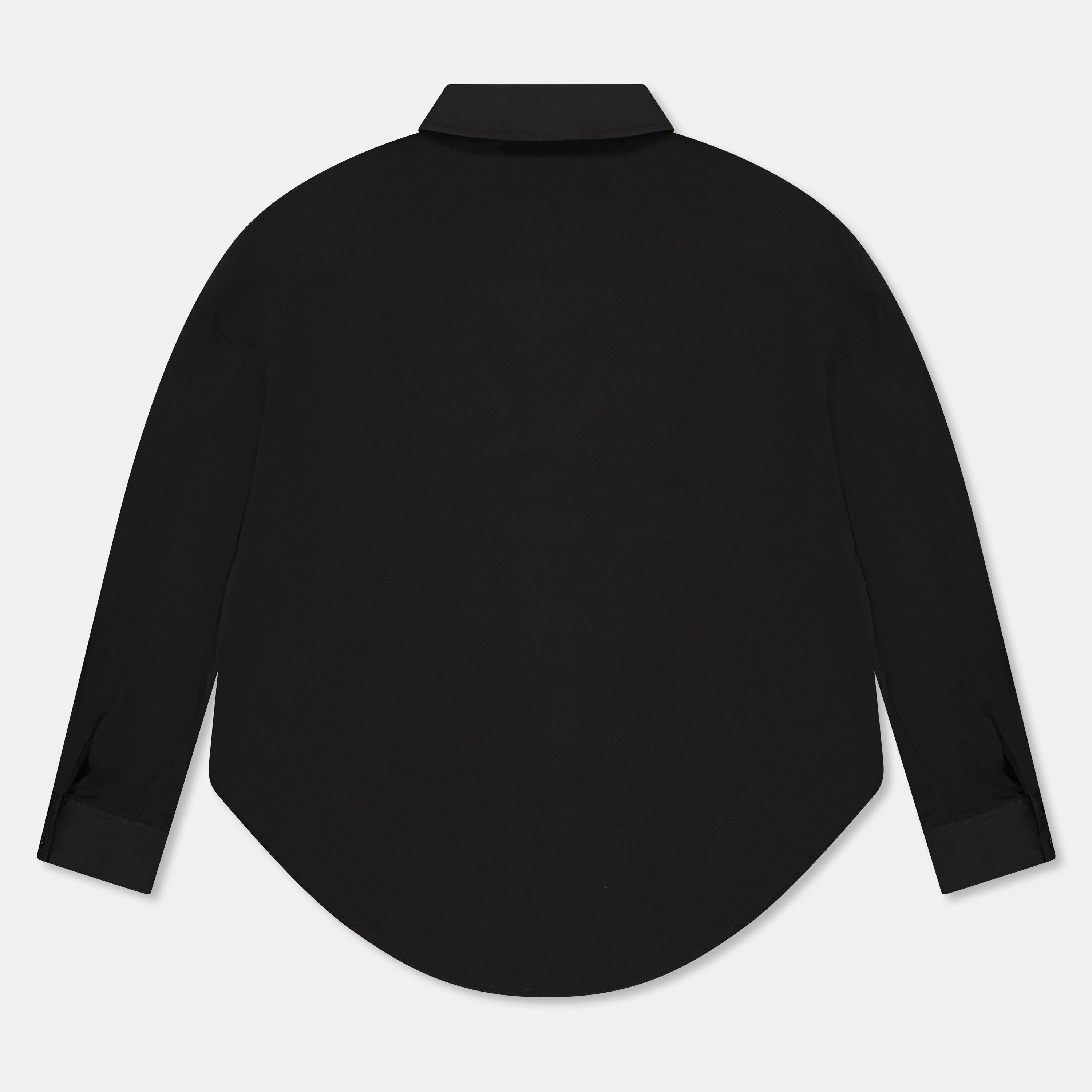 Schwarz - Ted Baker - Chiffon Bib Long-Sleeve Blouse - 2