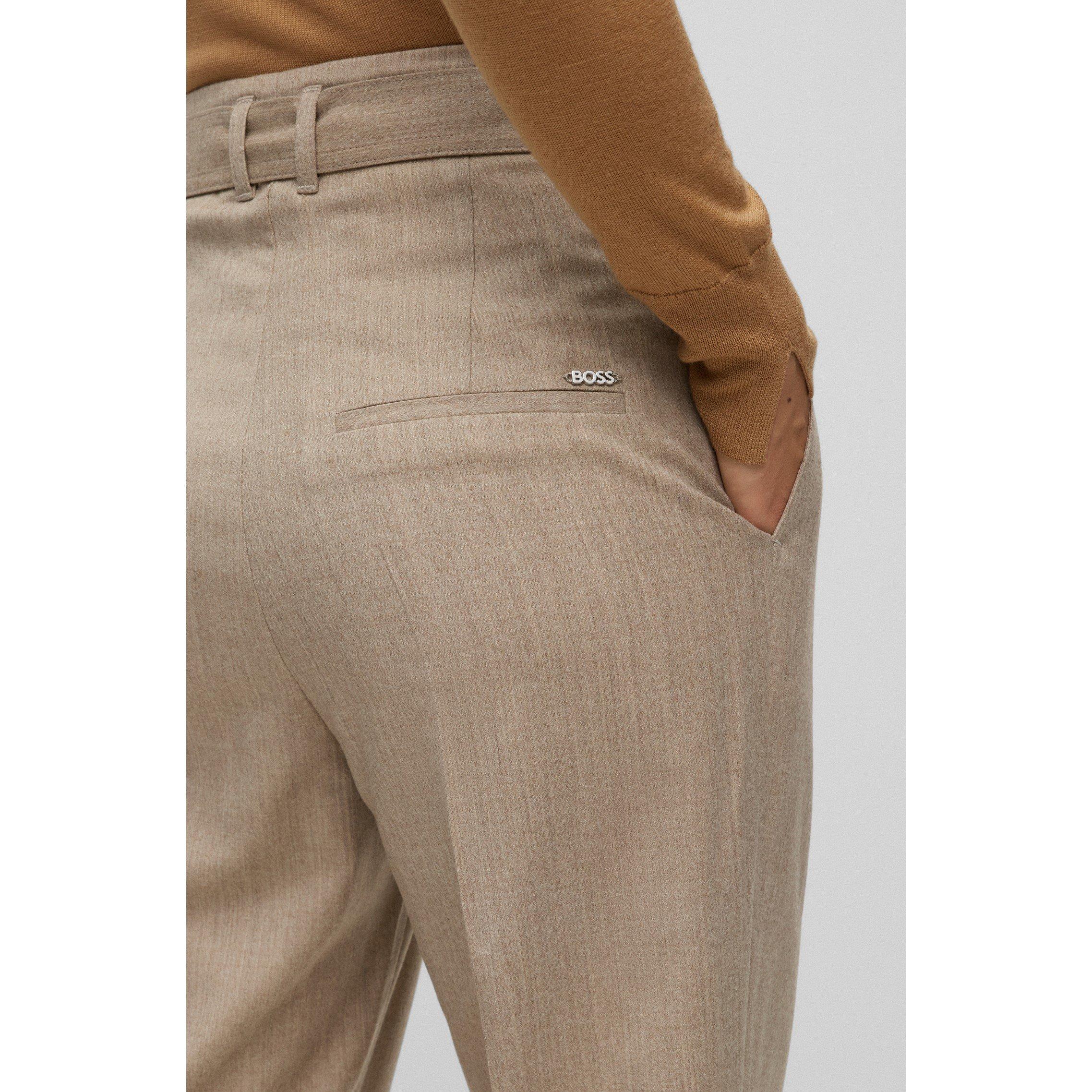Open White - Boss - Women's Tapiah1 Straight Trousers - 4