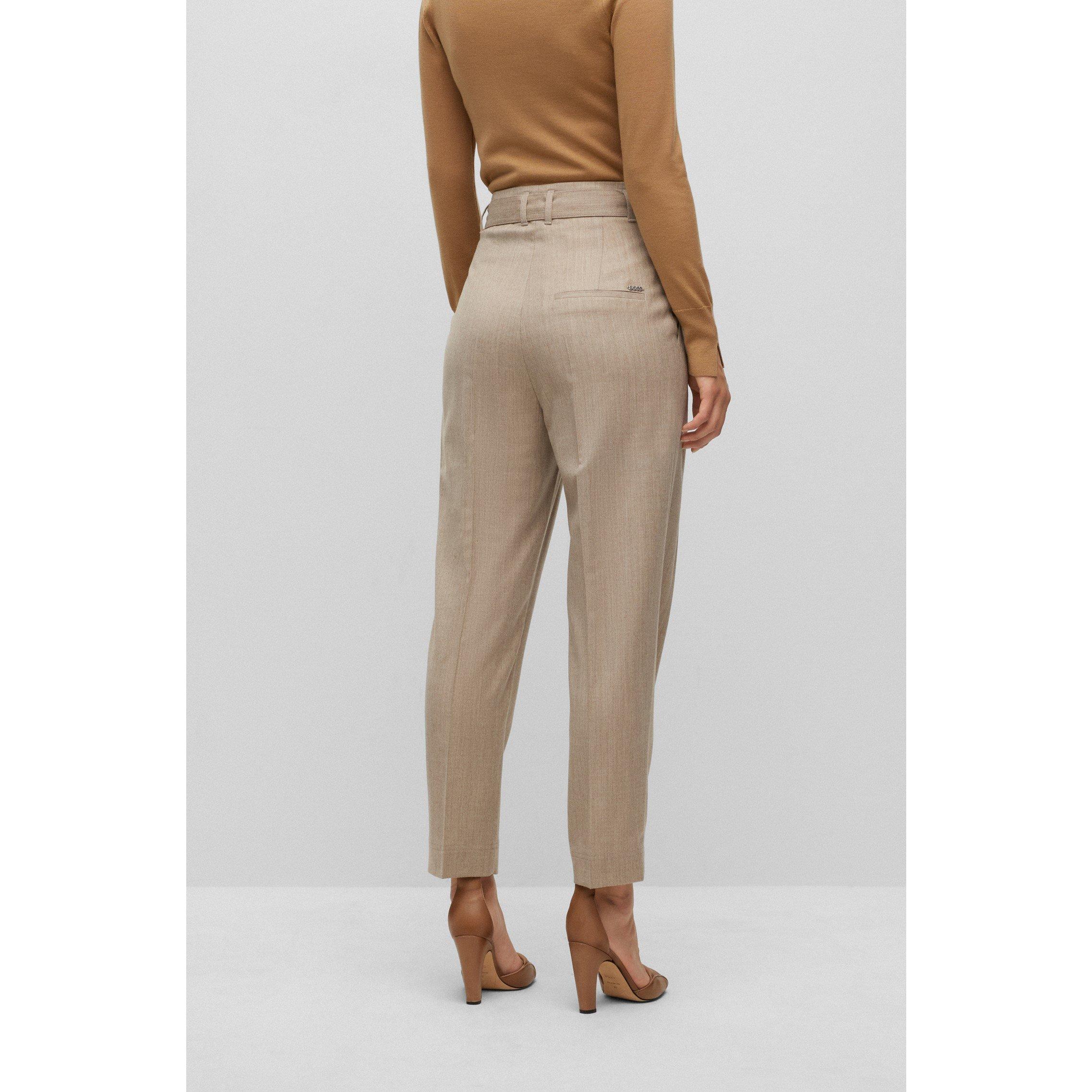 Open White - Boss - Women's Tapiah1 Straight Trousers - 5