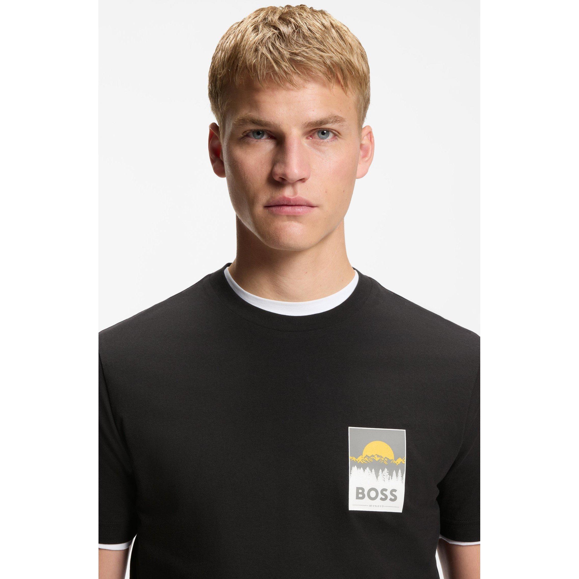 Black - Boss - Boss Te Plain 10276582 01 Polo Shirt Mens - 4