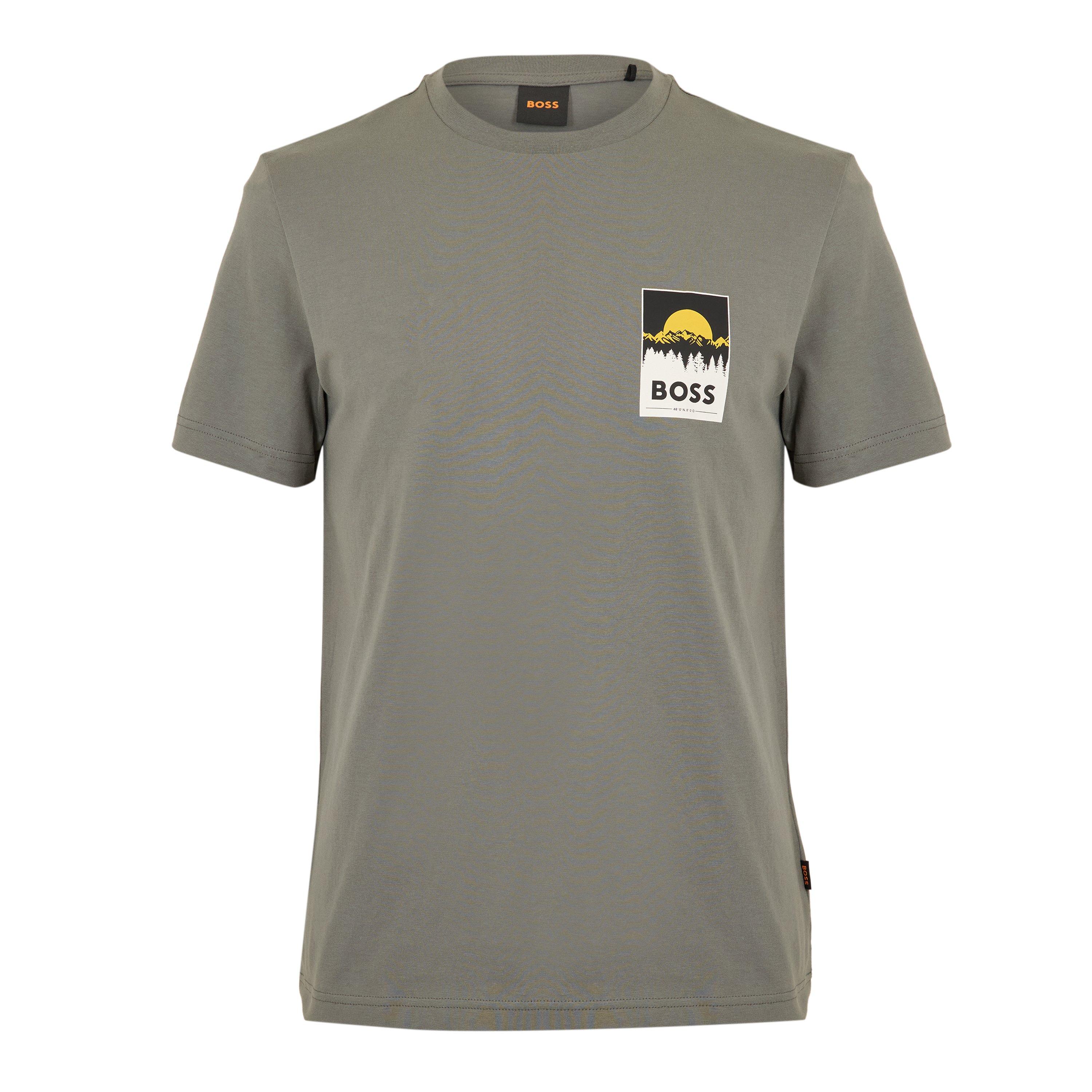 Boss Men's Te Plain 10276582 01 Polo Shirt - Open Grey - S