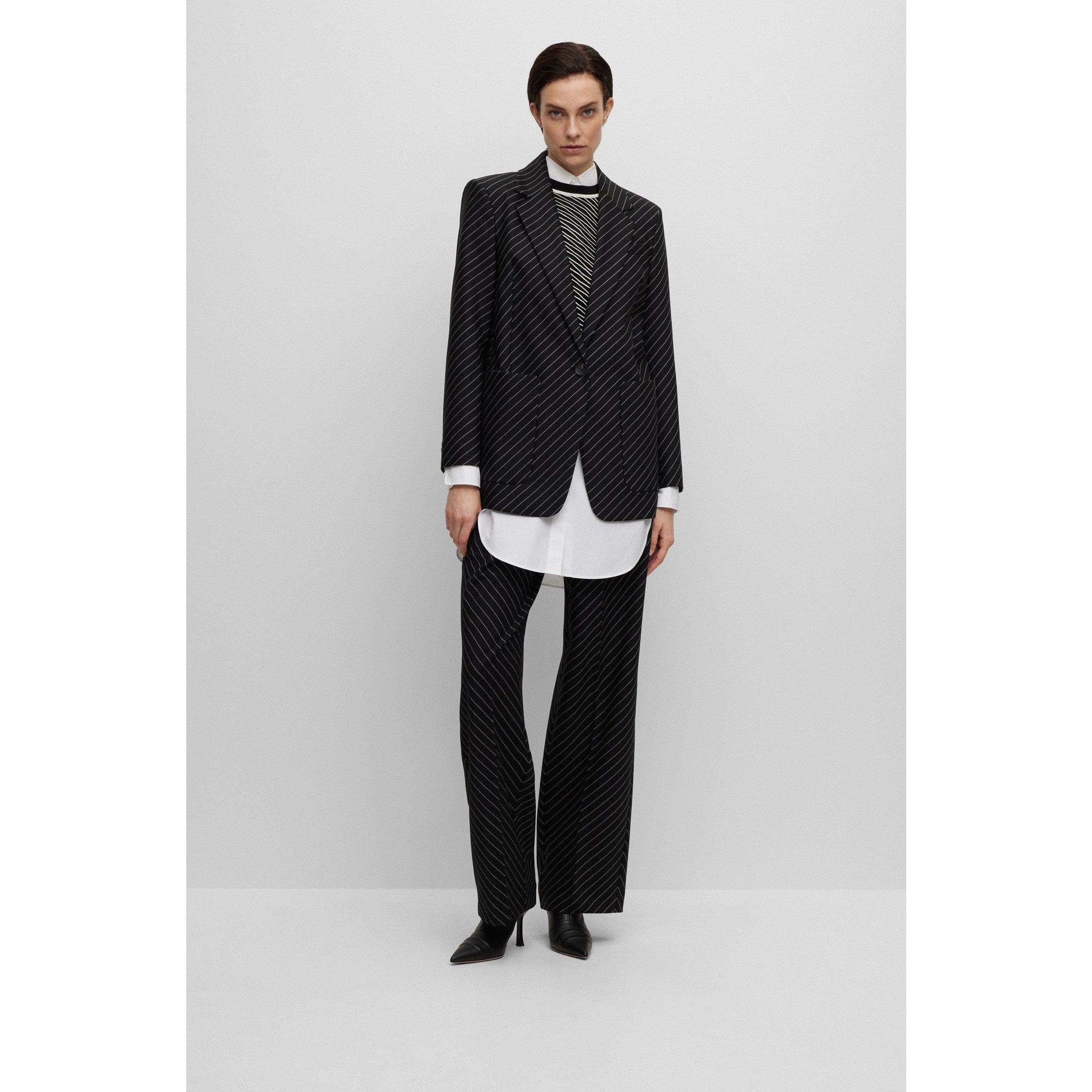 White - Boss - Women's Bareid Long-Sleeve Blouse - 2