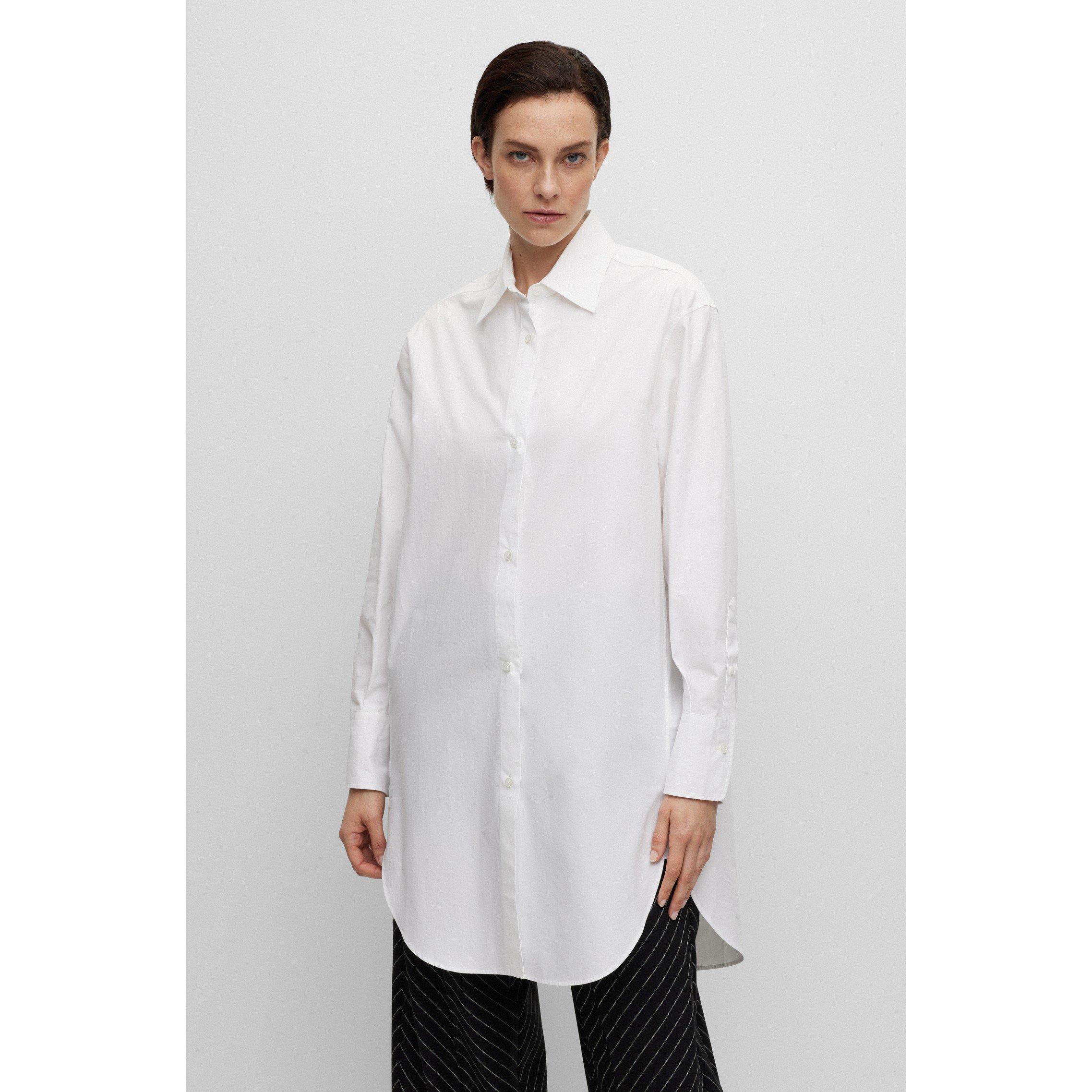 White - Boss - Women's Bareid Long-Sleeve Blouse - 5