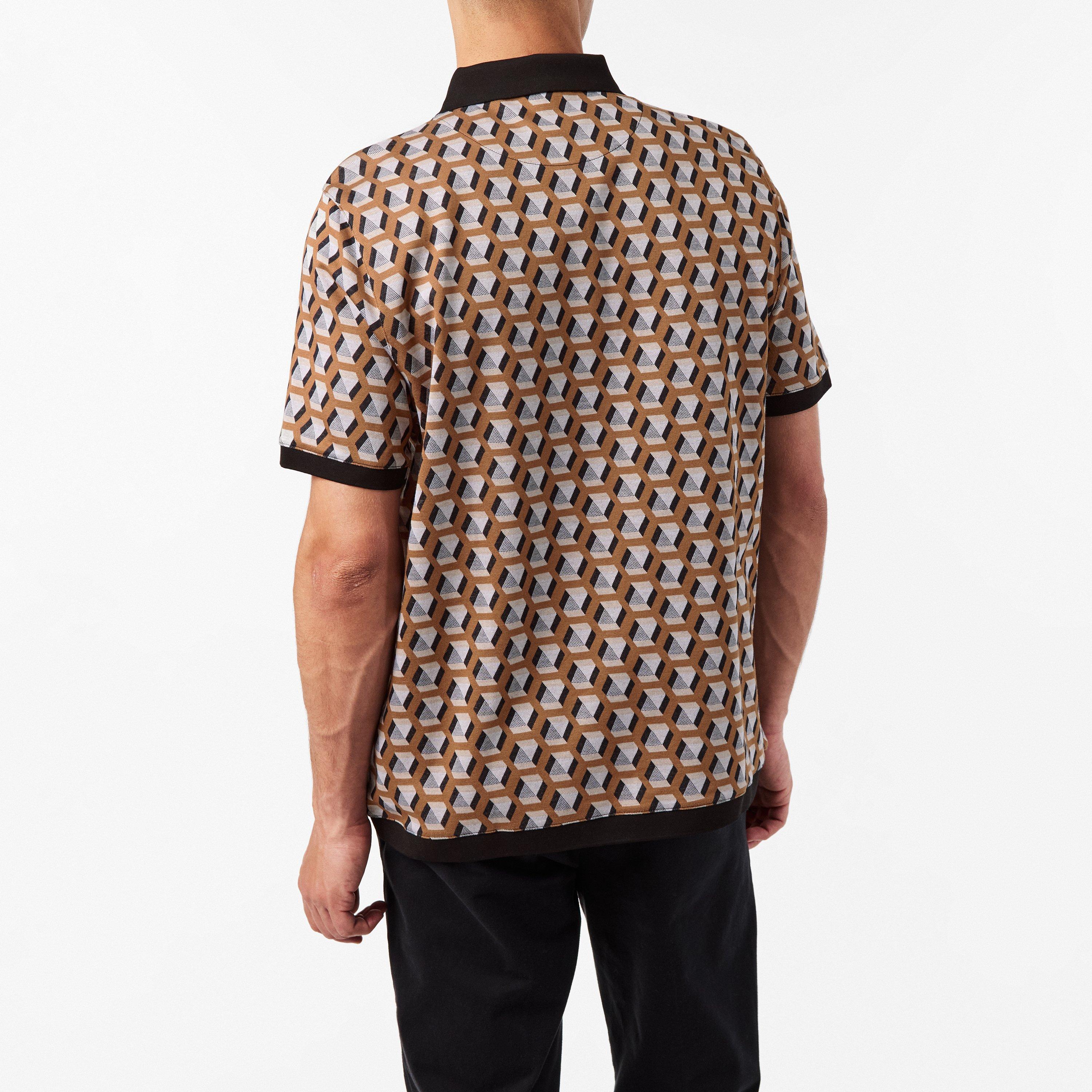 Bruin - Ted Baker - Jacquard Short-Sleeve Polo Shirt - 4