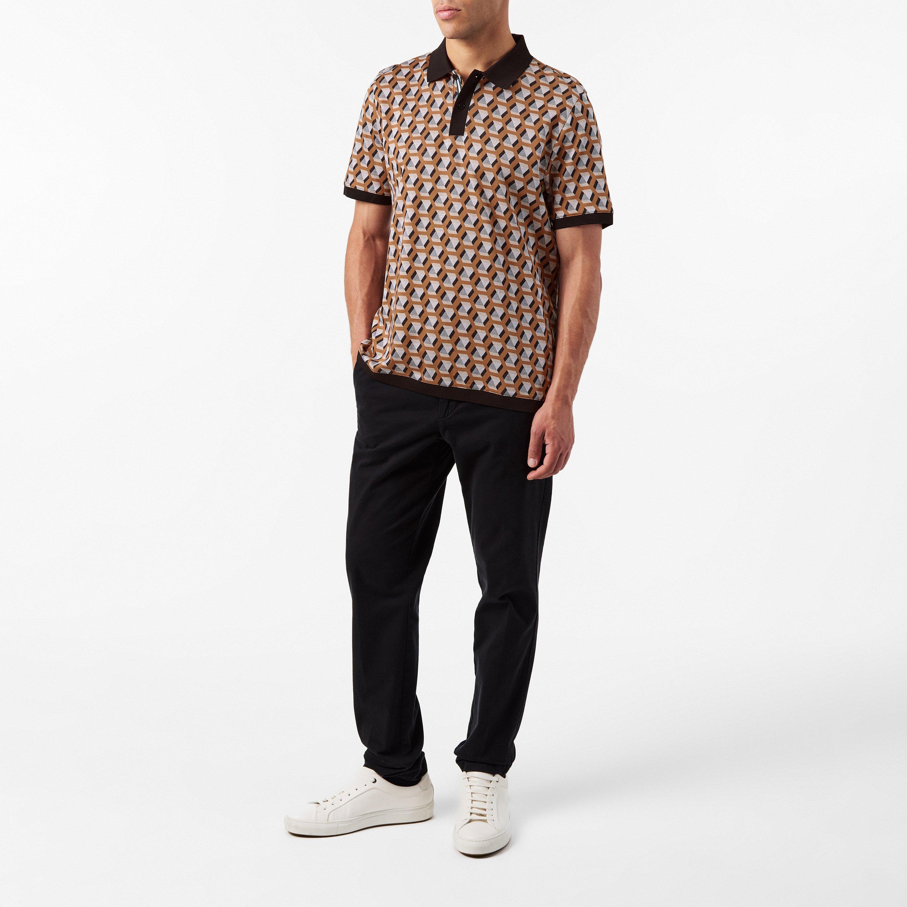 Bruin - Ted Baker - Jacquard Short-Sleeve Polo Shirt - 6