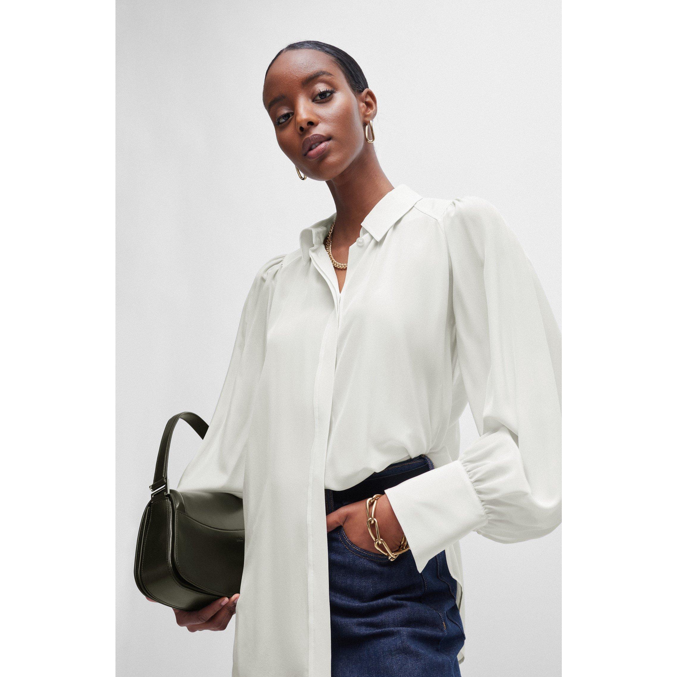 Open White - Boss - Women's Beatana Long-Sleeve Blouse - 3