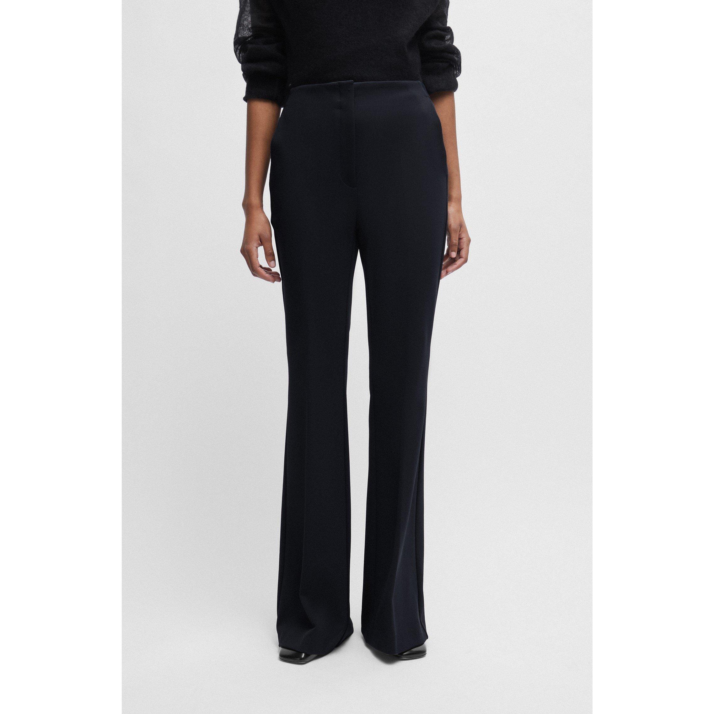 Dark Blue - Boss - Women's Telessa Straight Trousers - 3