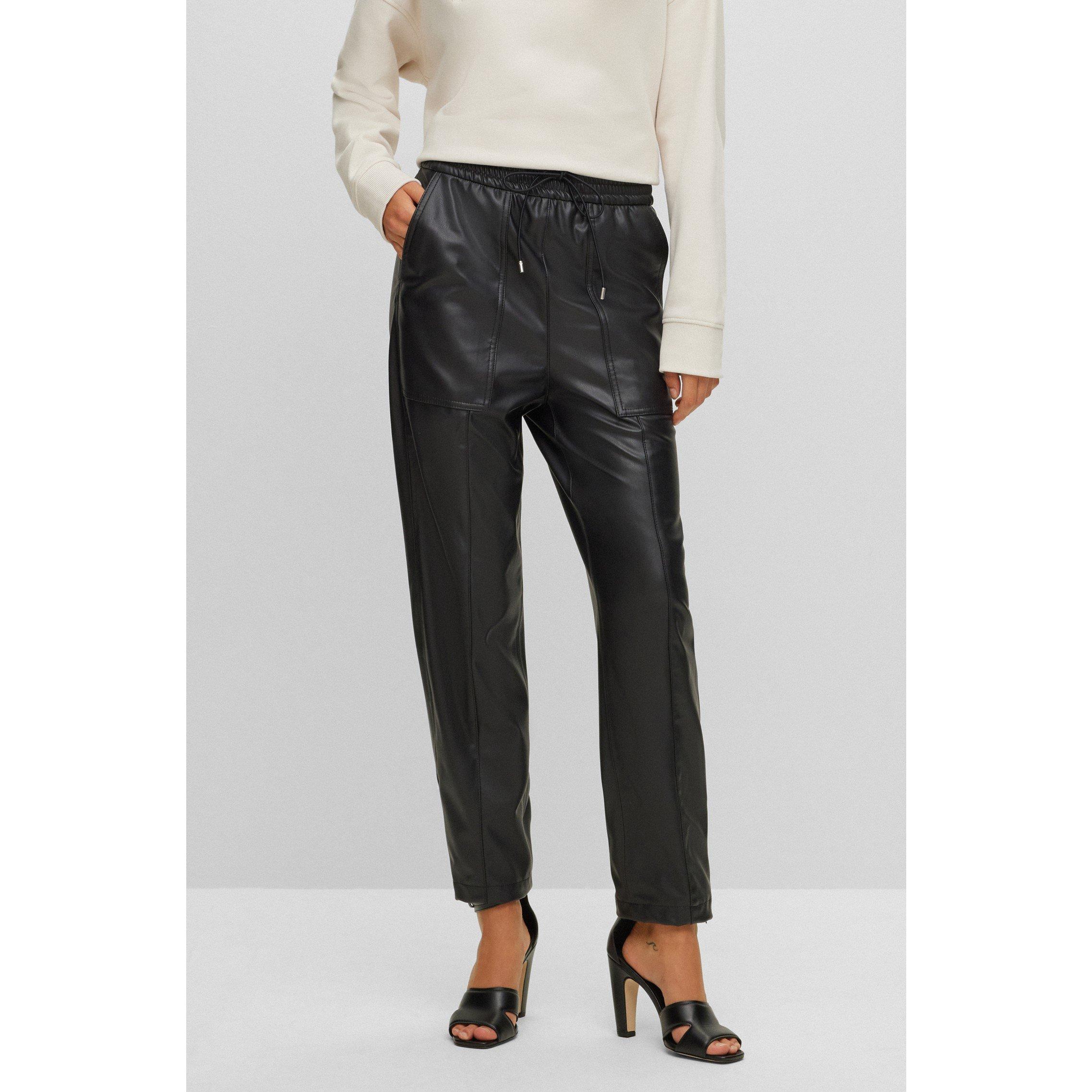 Black - Boss - Women's C Trousers Straight - 3