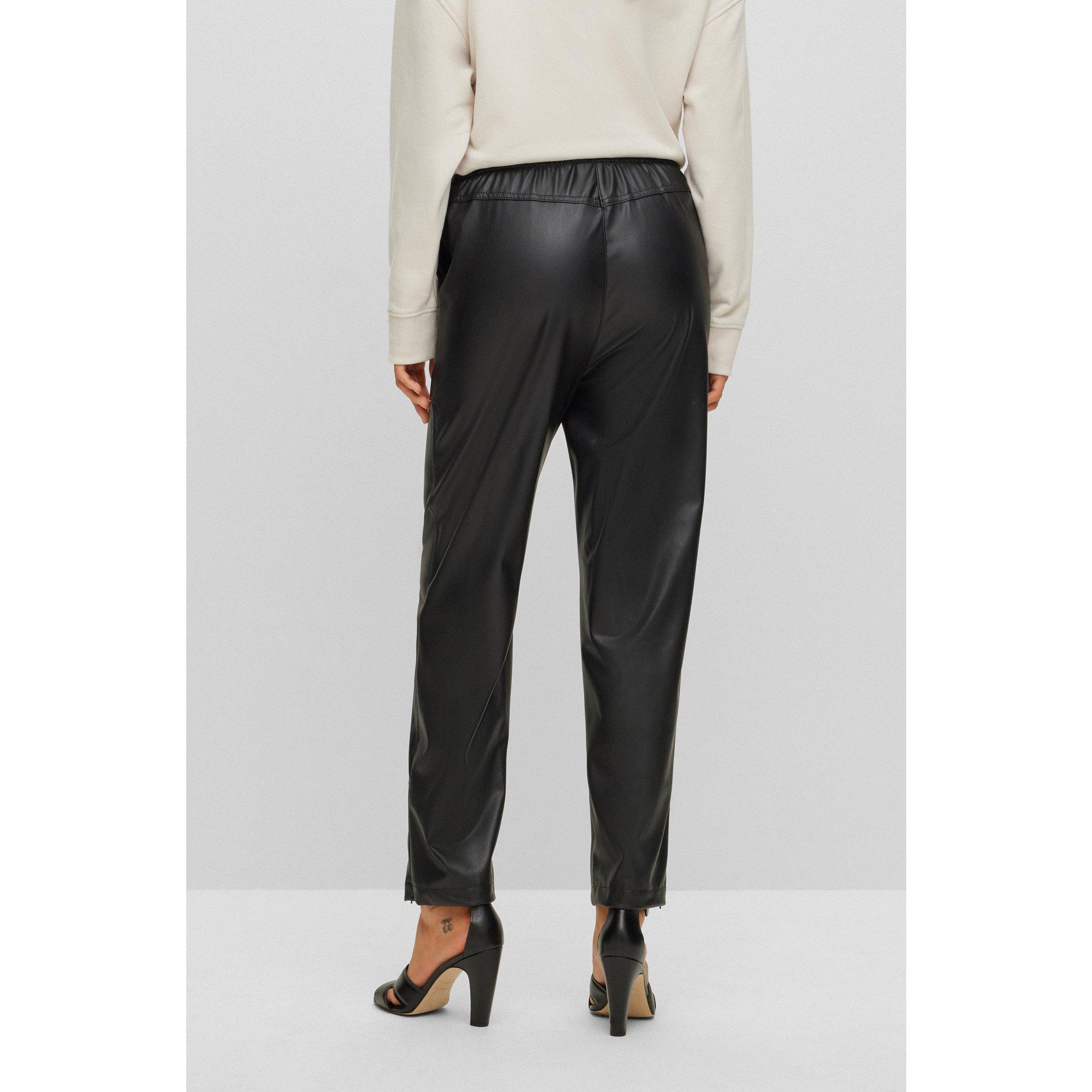 Black - Boss - Women's C Trousers Straight - 4