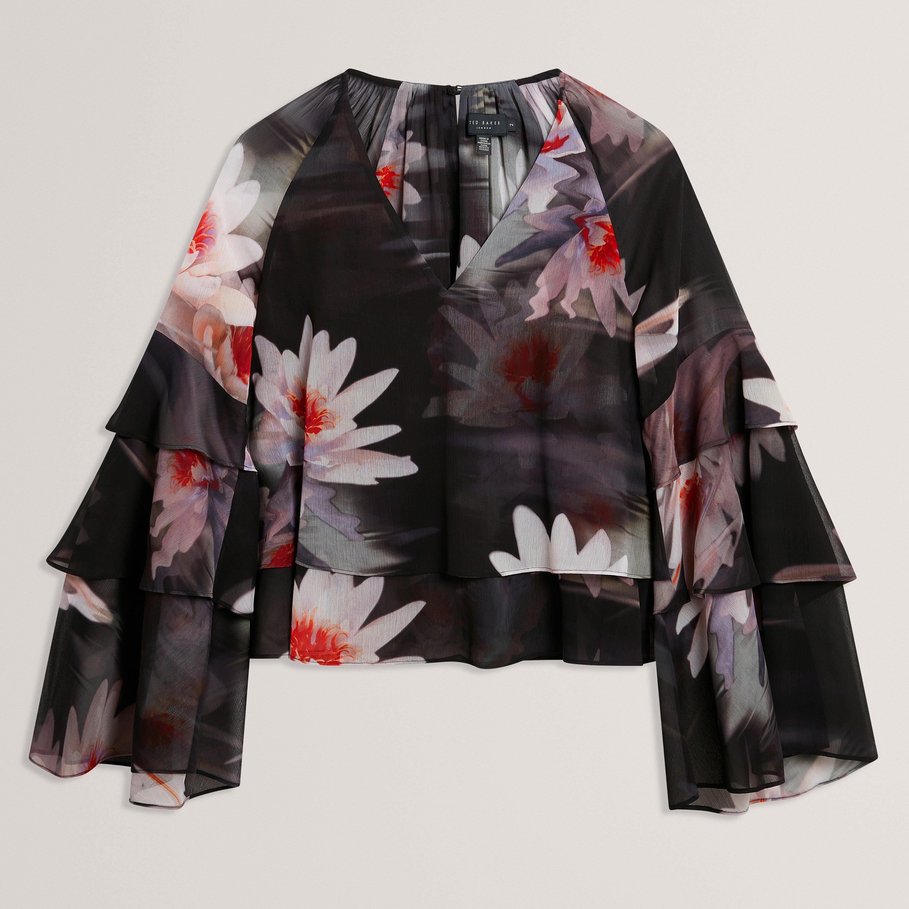 Ted Baker Women's Long Sleeve Blouse - Black - 12 (M)