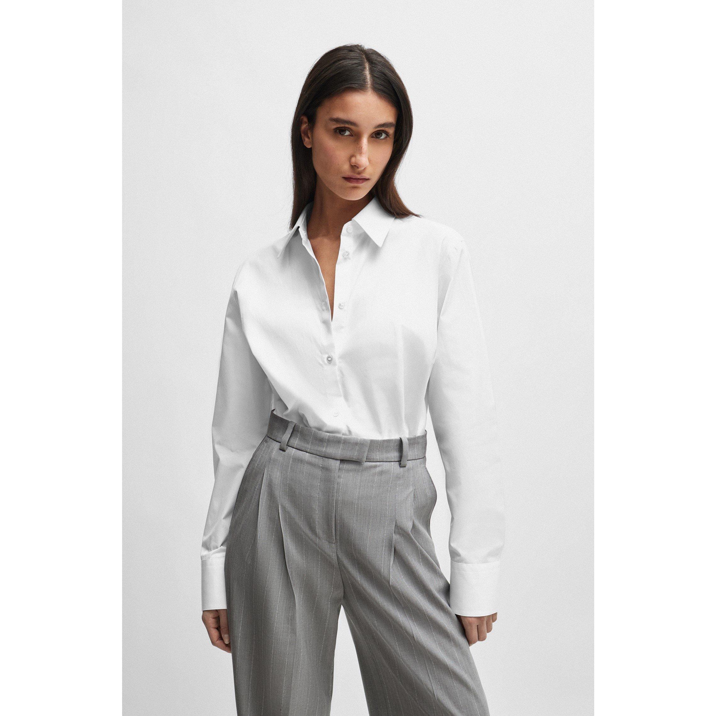 White - Boss - Women's Bolteri Long-Sleeve Blouse - 5