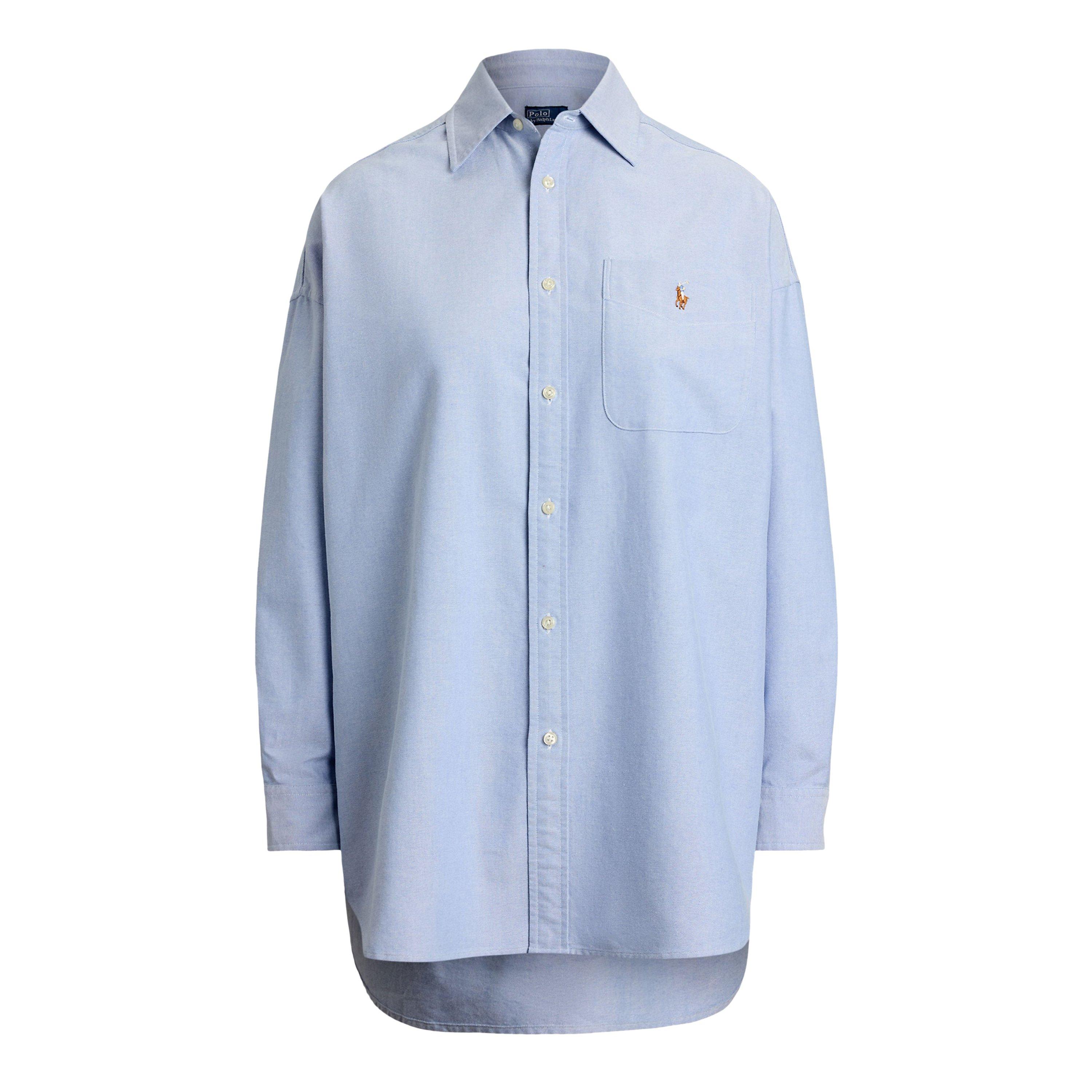 Polo Ralph Lauren Women's Long Sleeve Blouse - Bsr Blue - 14 (L)