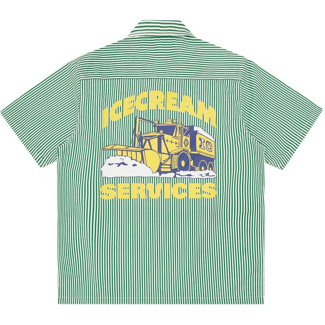 Green - ICECREAM - IC 1/4 Zip Shirt Sn63 - 2