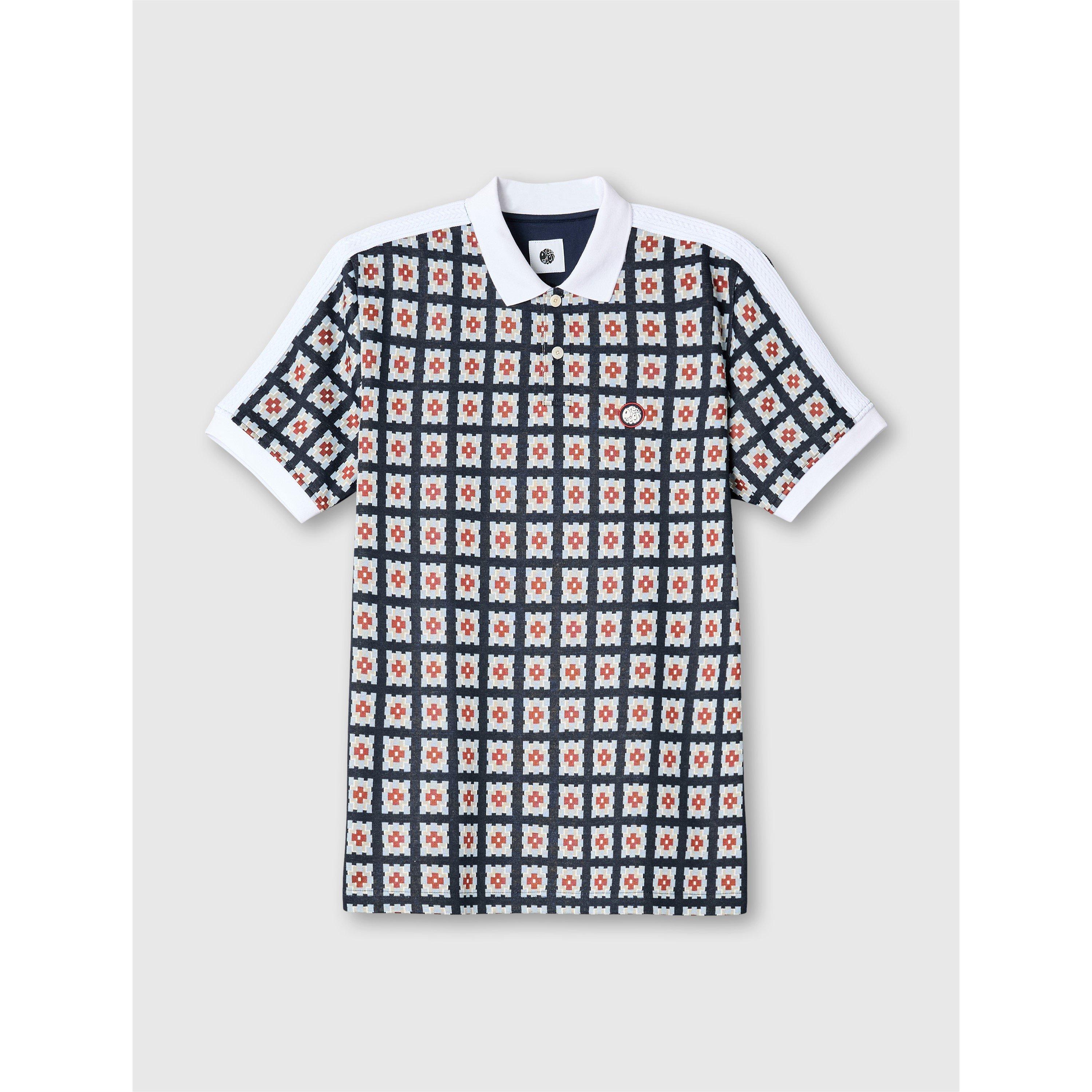 ple - Pretty Green - Men's PG Timperley Geo Short-Sleeve Polo Shirt - 1