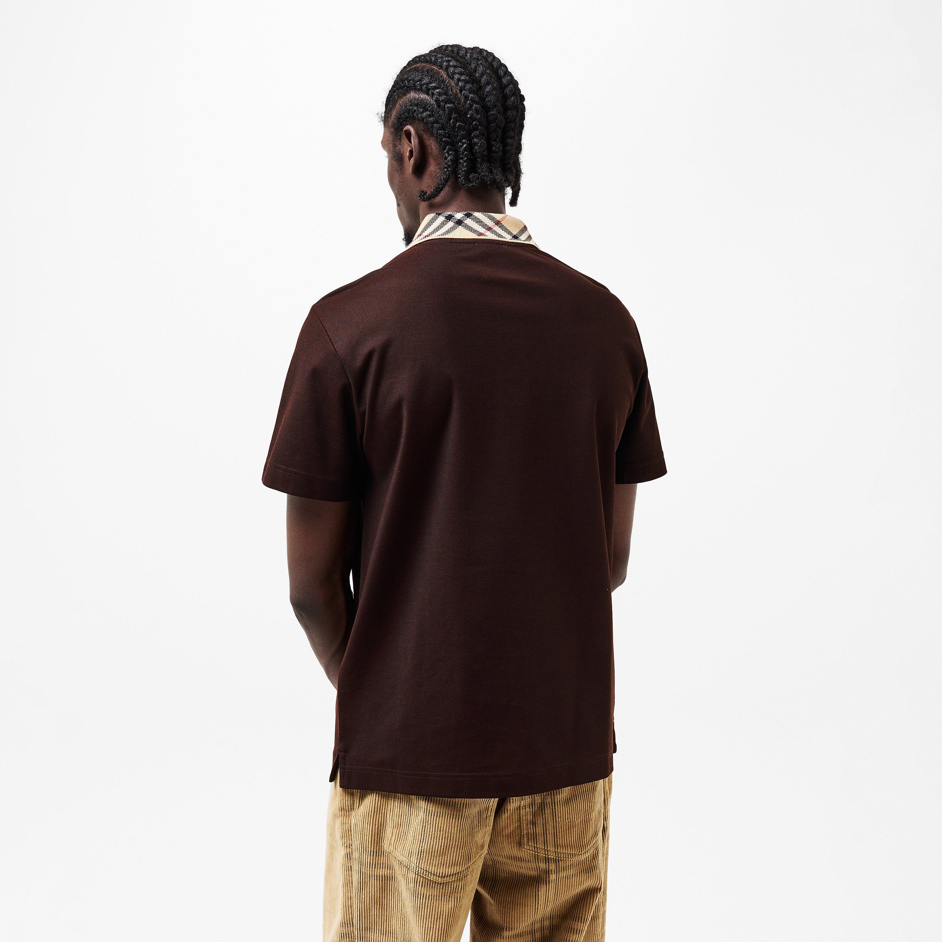 Clove Brown - Burberry - Men's Short-Sleeve Polo - 4