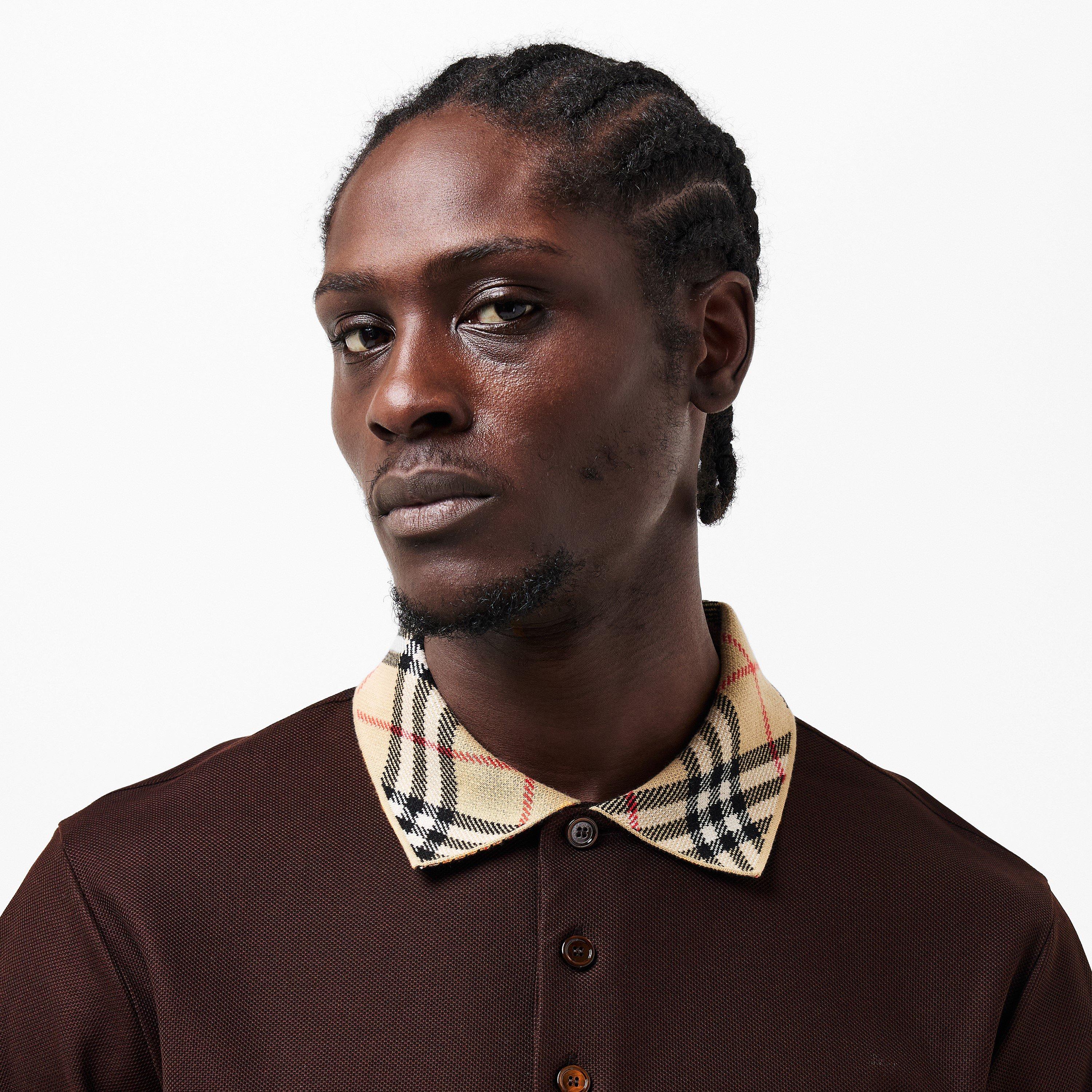 Clove Brown - Burberry - Men's Short-Sleeve Polo - 5