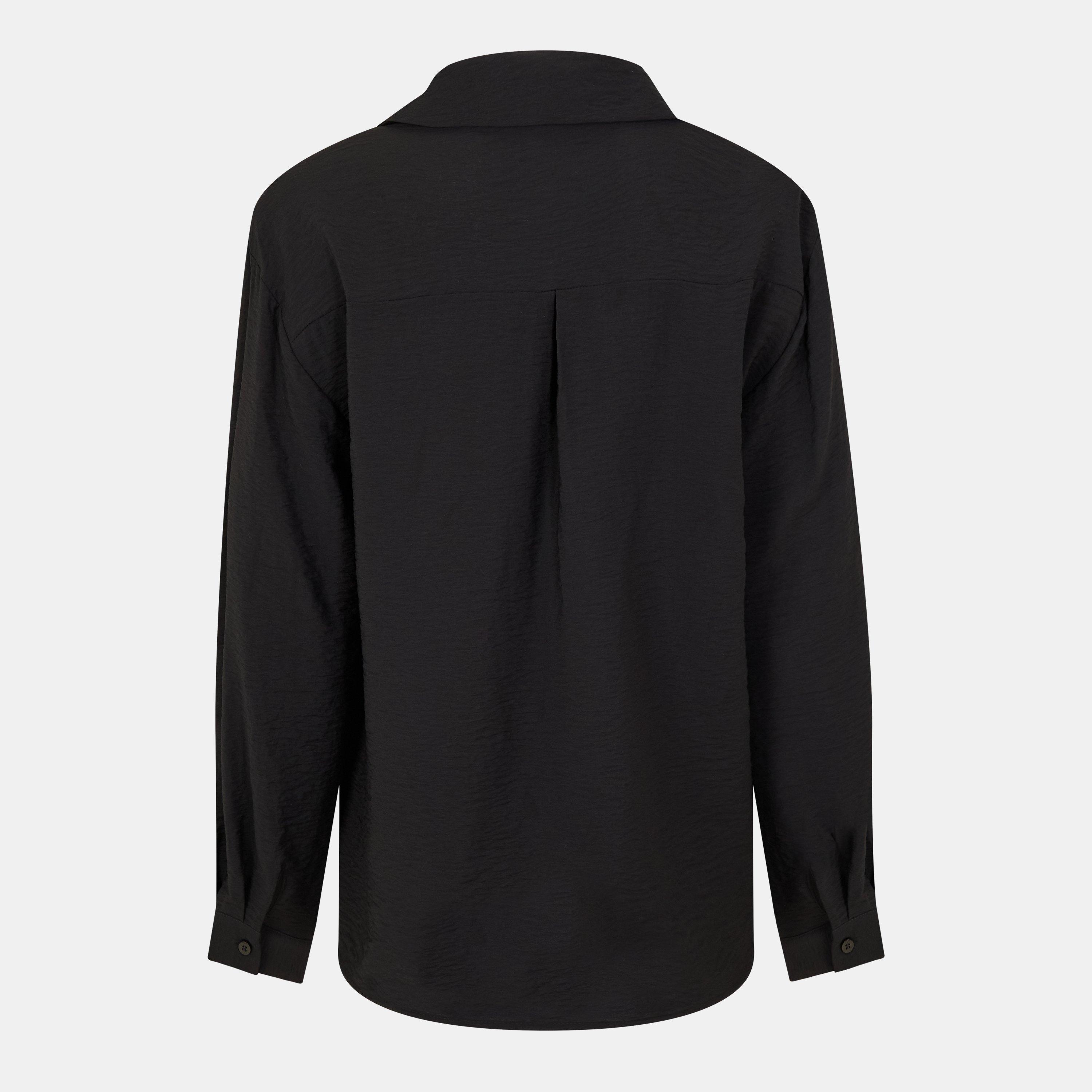 Black Beauty - Vila - Vdmra V-Neck Long-Sleeve Blouse - 2