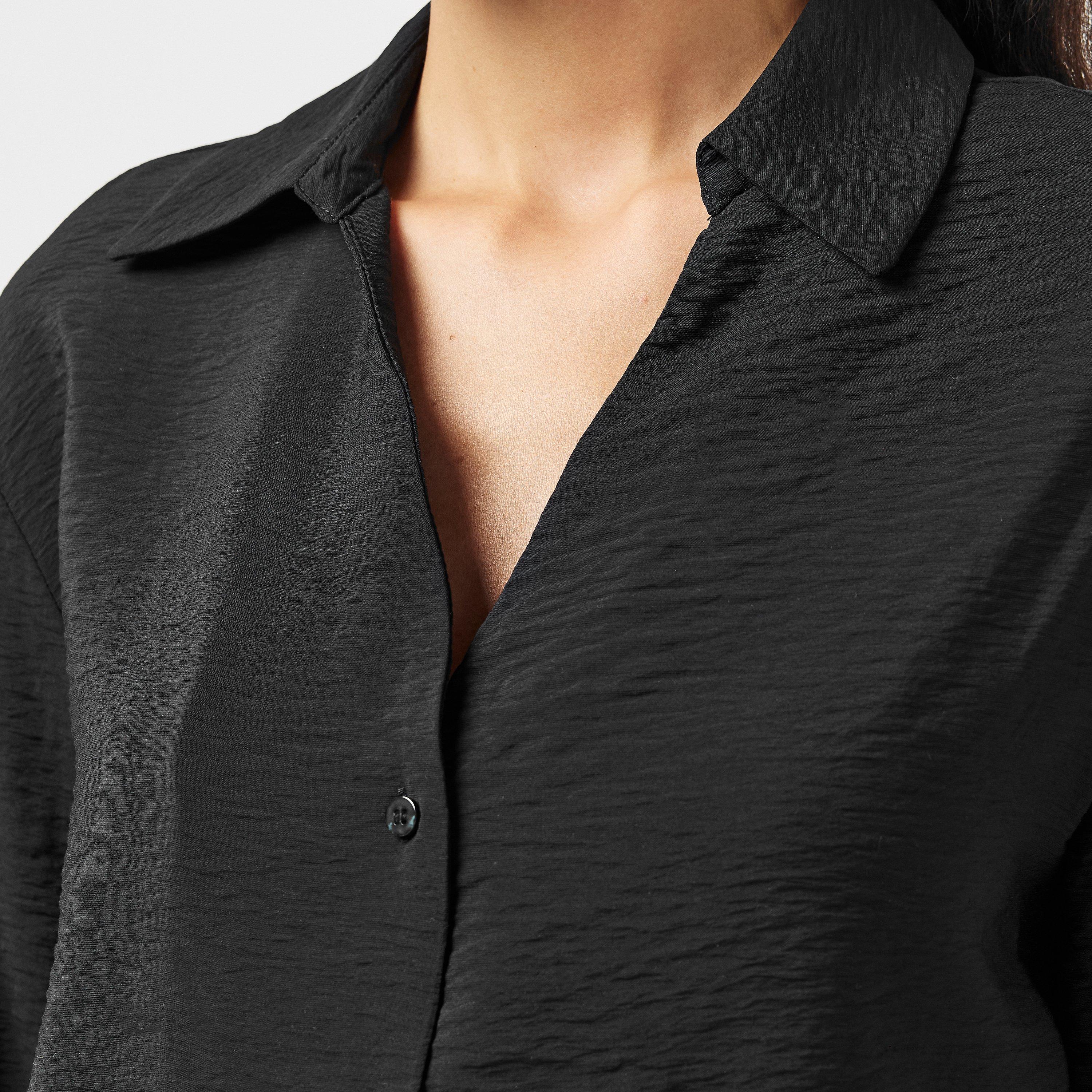 Black Beauty - Vila - Vdmra V-Neck Long-Sleeve Blouse - 5