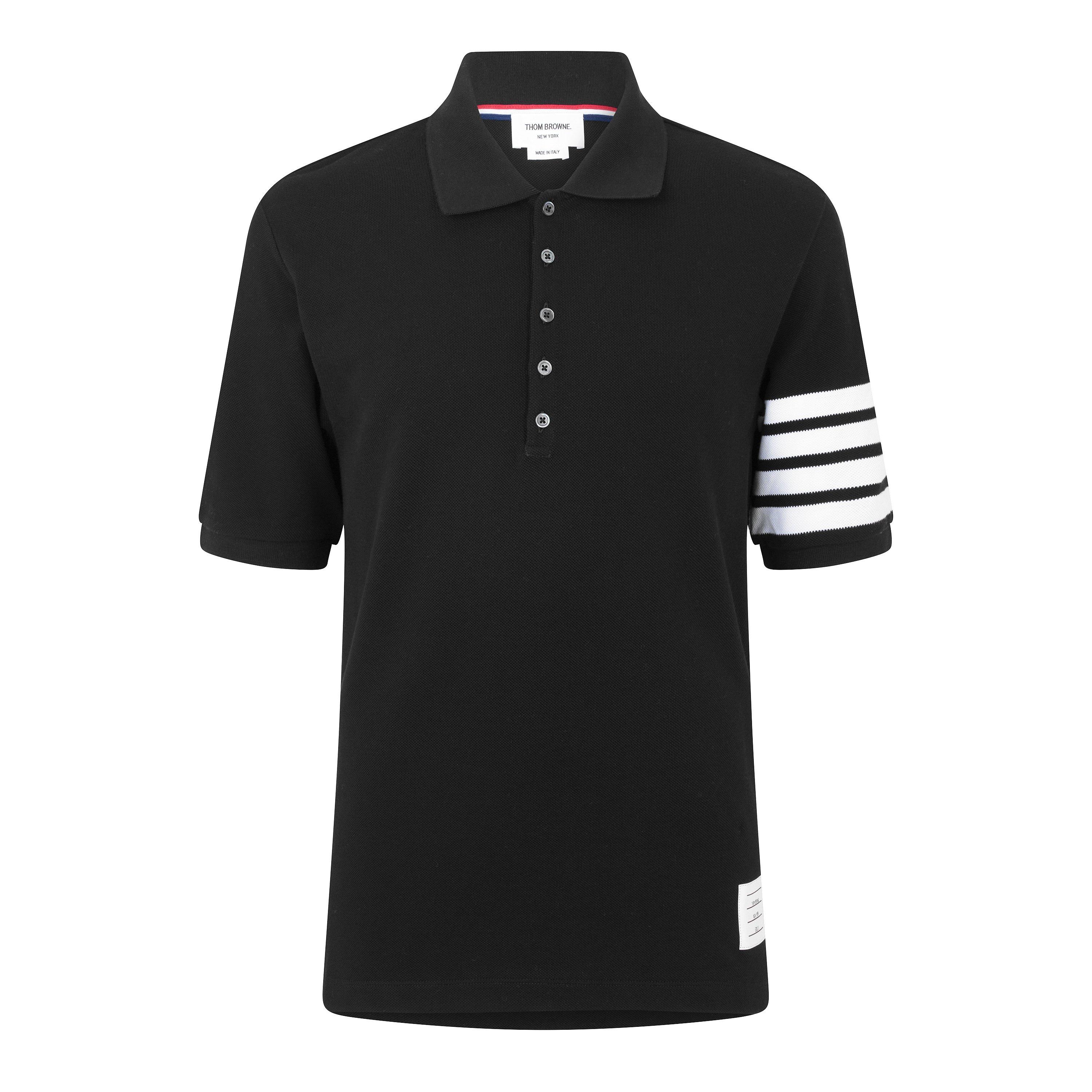 White/Black - Thom Browne - TB 4 Bar Polo Sn72 - 1