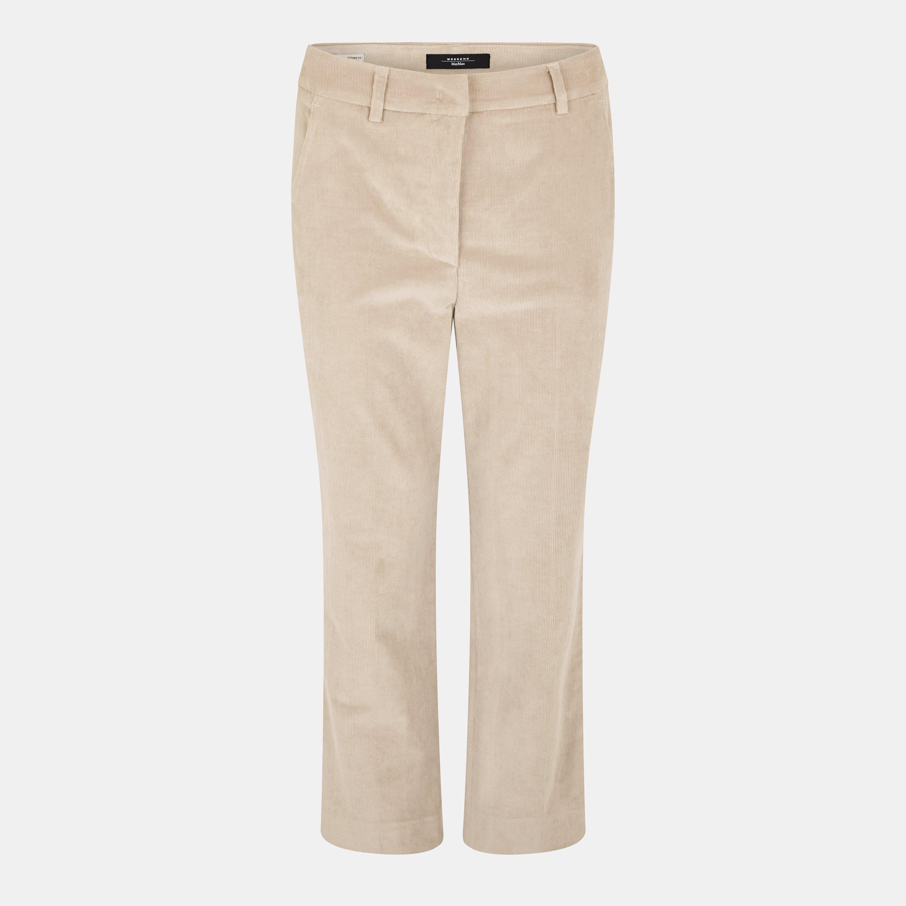 Beige - Weekend Max Mara - Women's Tailored Straight Leg Trousers - 1