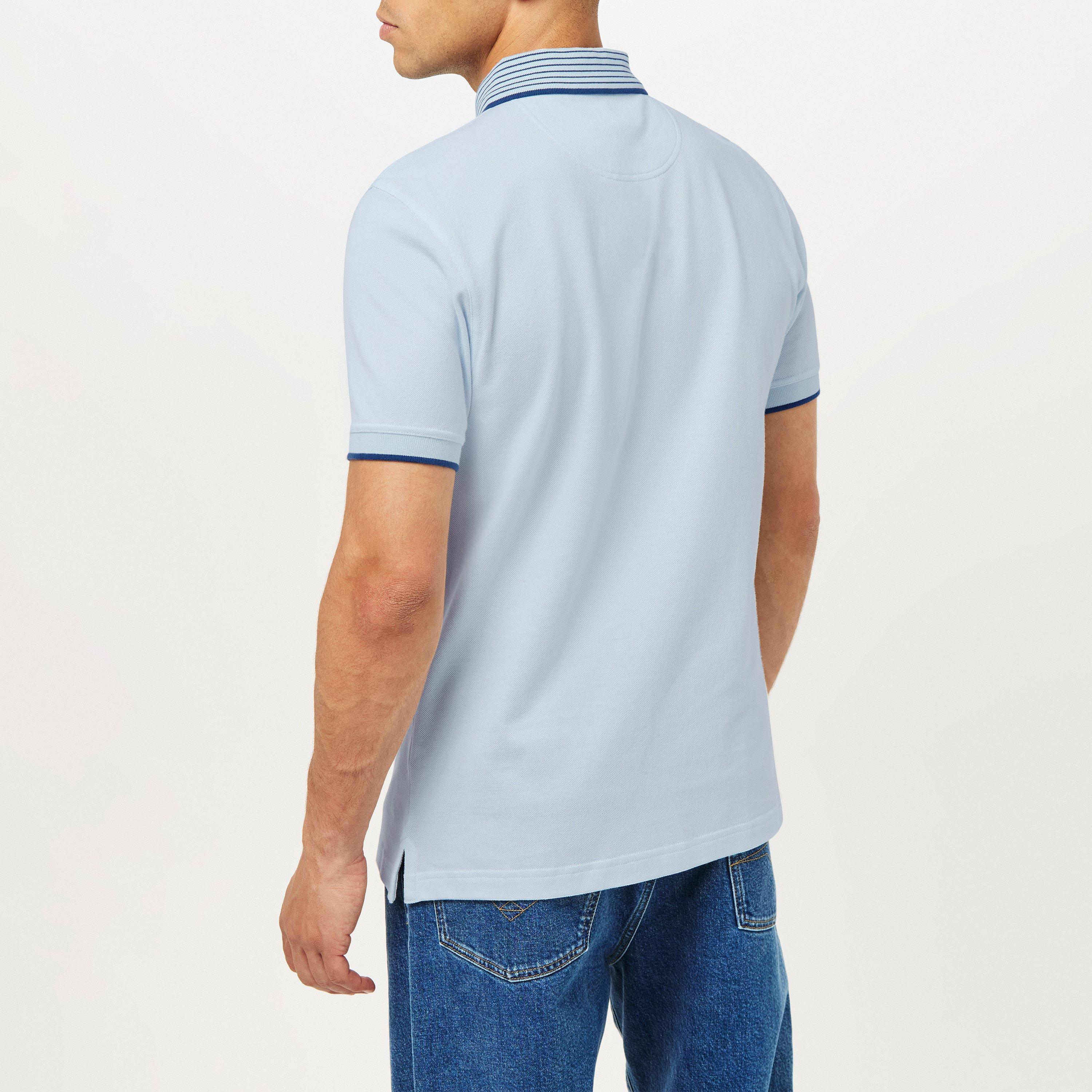 Bleach Bl BU28 - Barbour - Men's Denwick Short-Sleeve Polo Shirt - 4