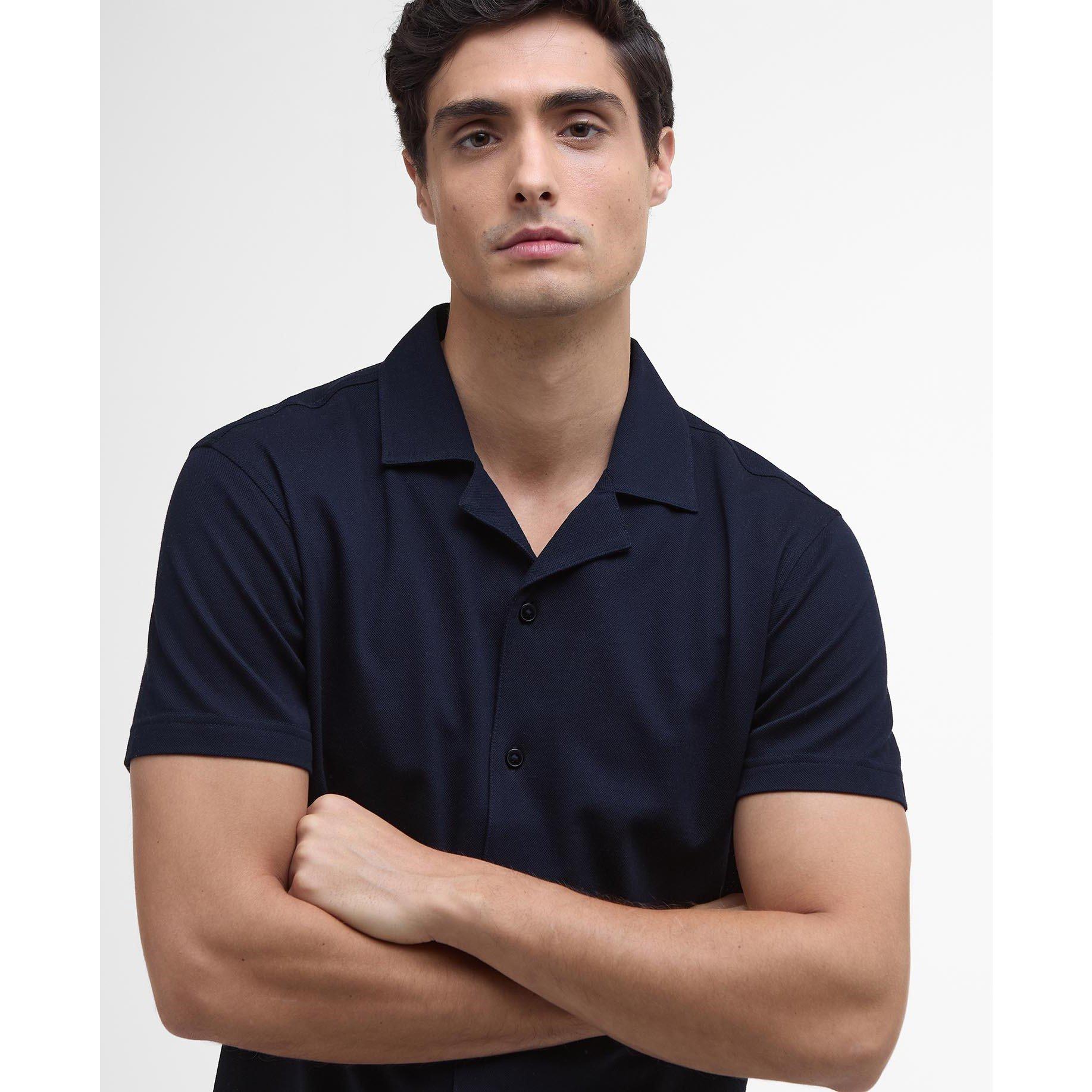 Navy NY94 - Barbour International - Men's B Intense Tonto Short-Sleeve Polo Shirt - 4