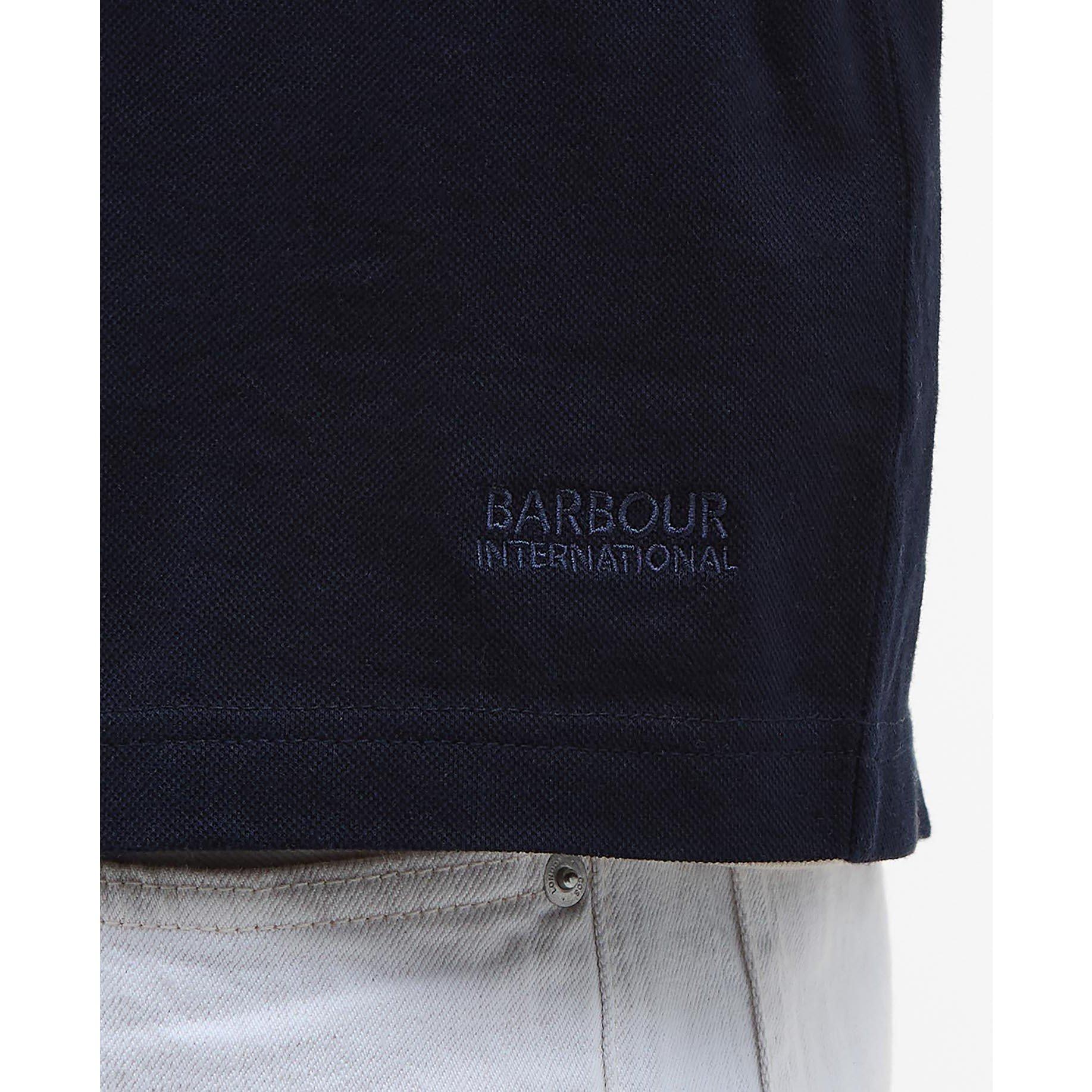 Navy NY94 - Barbour International - Men's B Intense Tonto Short-Sleeve Polo Shirt - 5