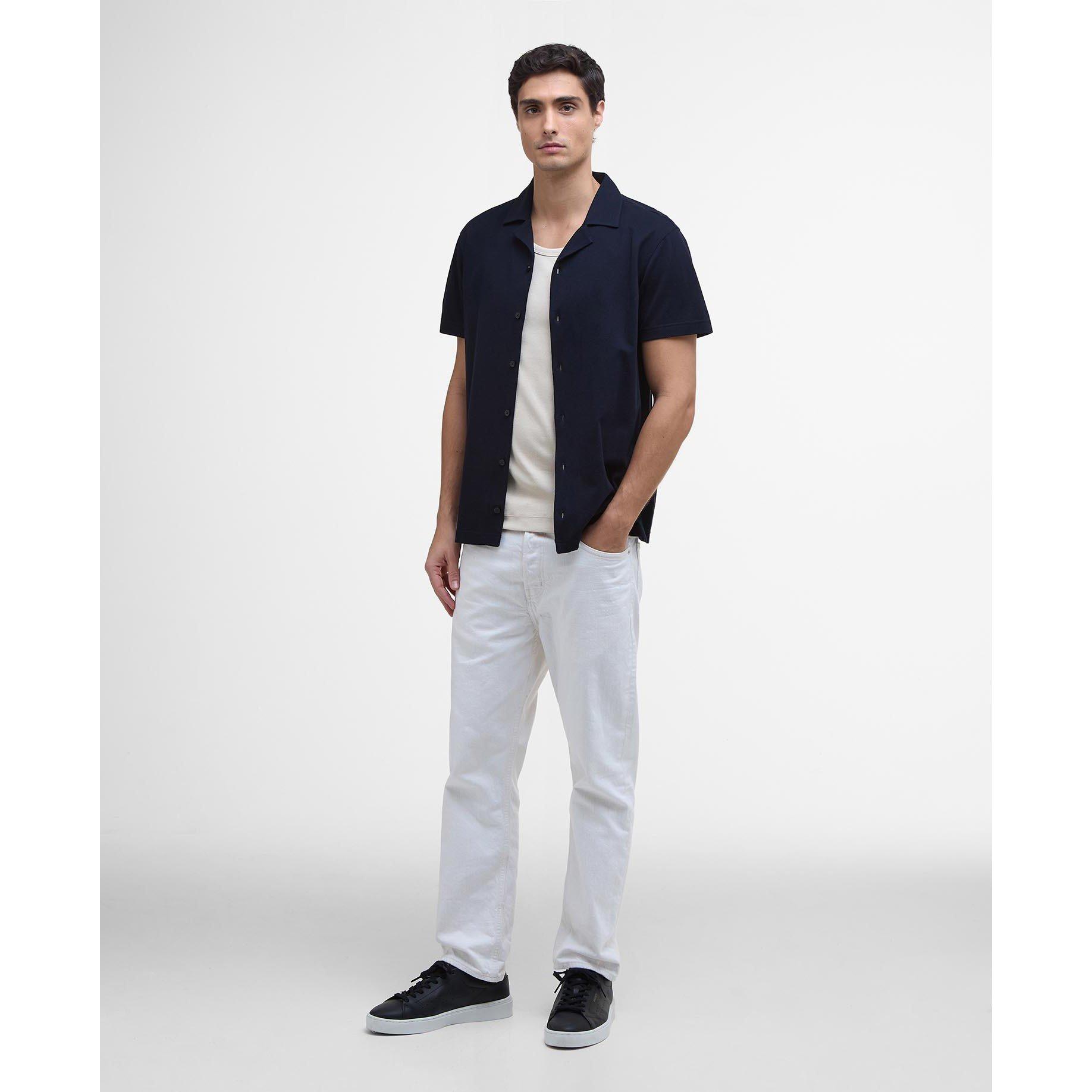 Navy NY94 - Barbour International - Men's B Intense Tonto Short-Sleeve Polo Shirt - 6