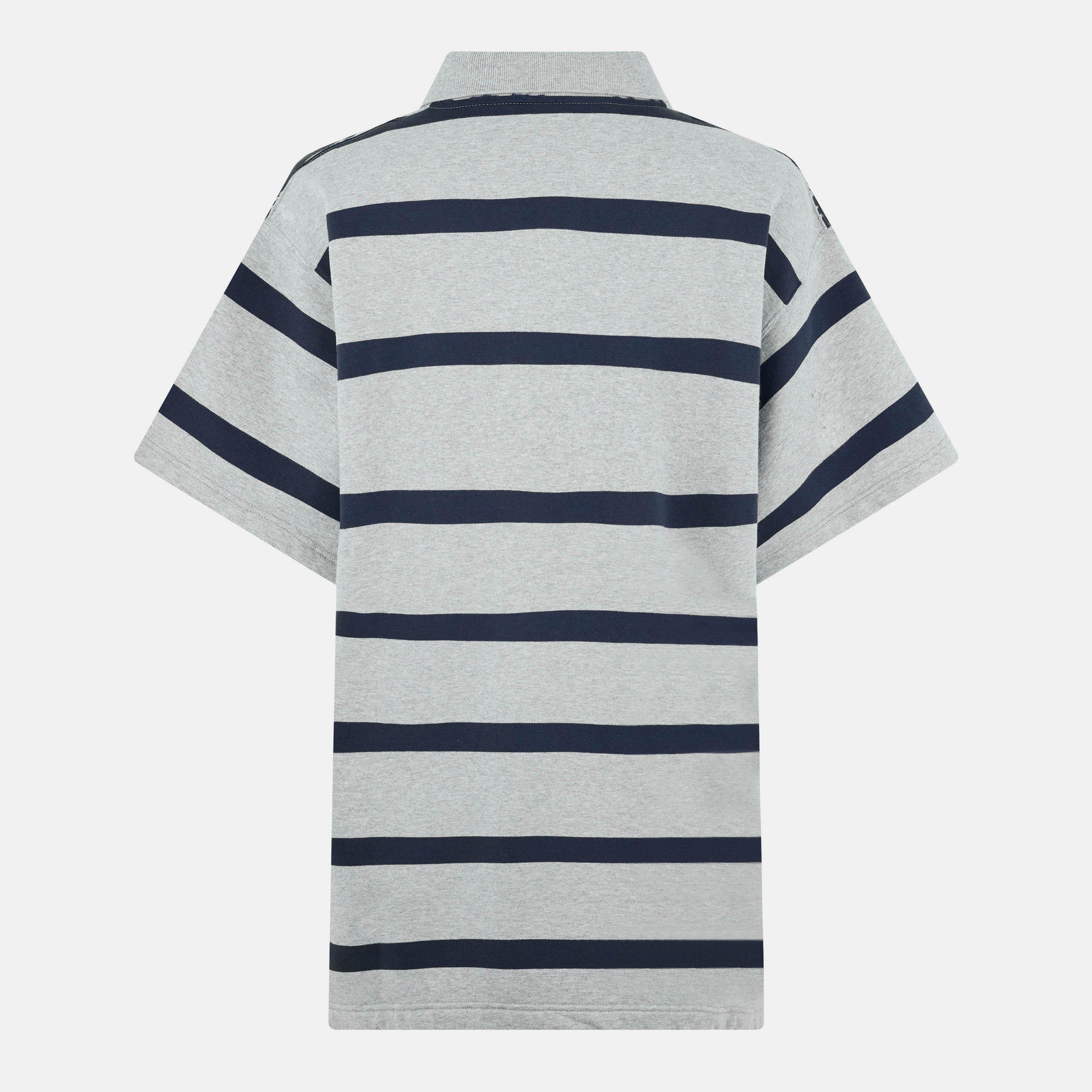 Heather Grey - Balenciaga - Men's Short-Sleeve Polo Shirt - 2