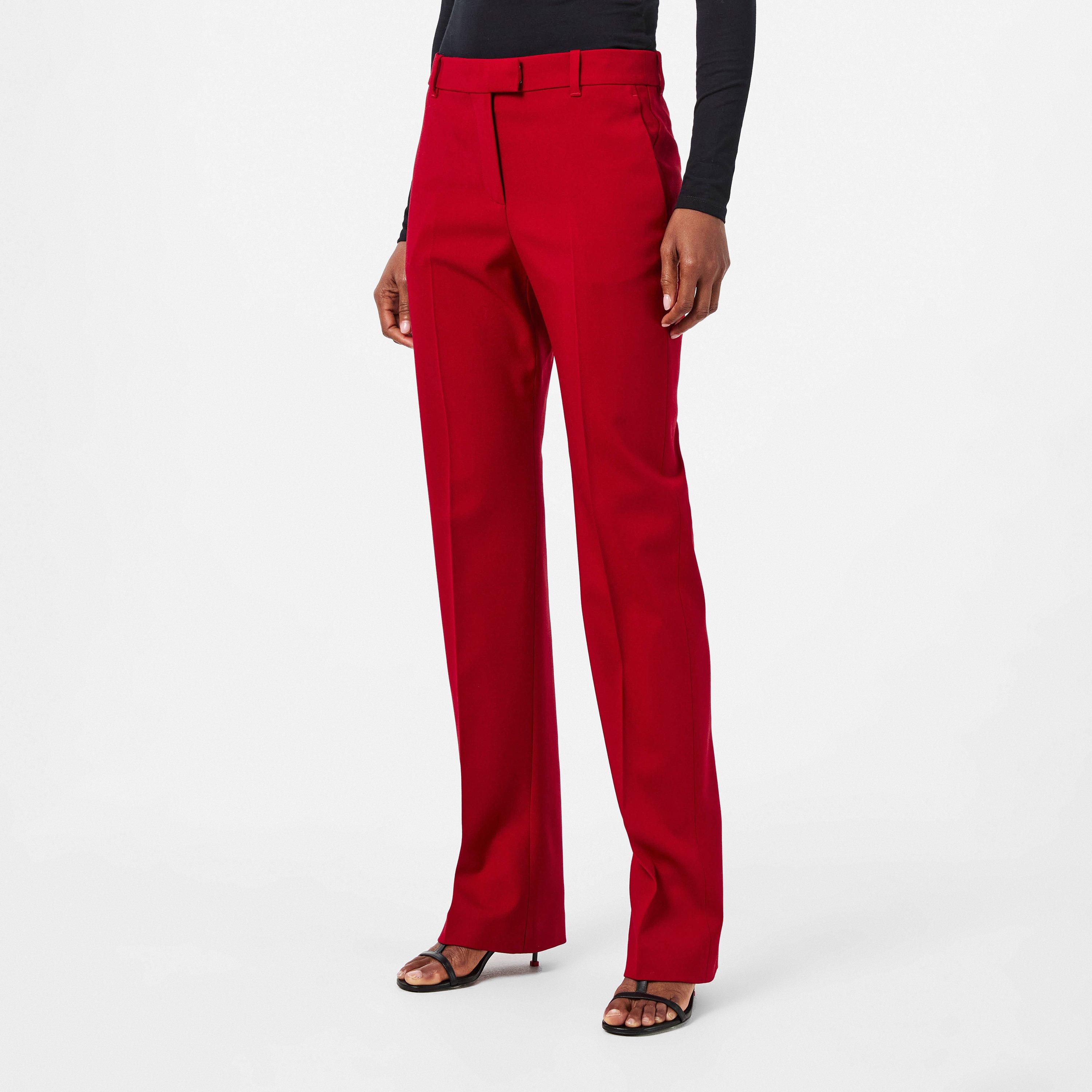 Crmson - Alexander McQueen - Women's Alex Straight Leg Trousers - 3