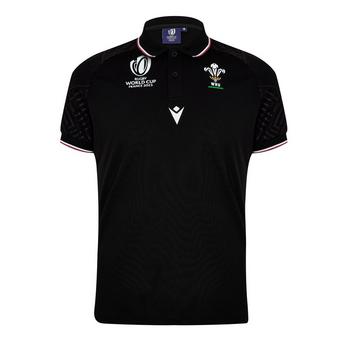Macron Wales Rugby Travel Shirt 2023 2024 Adults