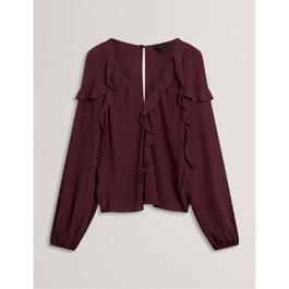 Ted Baker Ted LS Frill Blouse Ld54