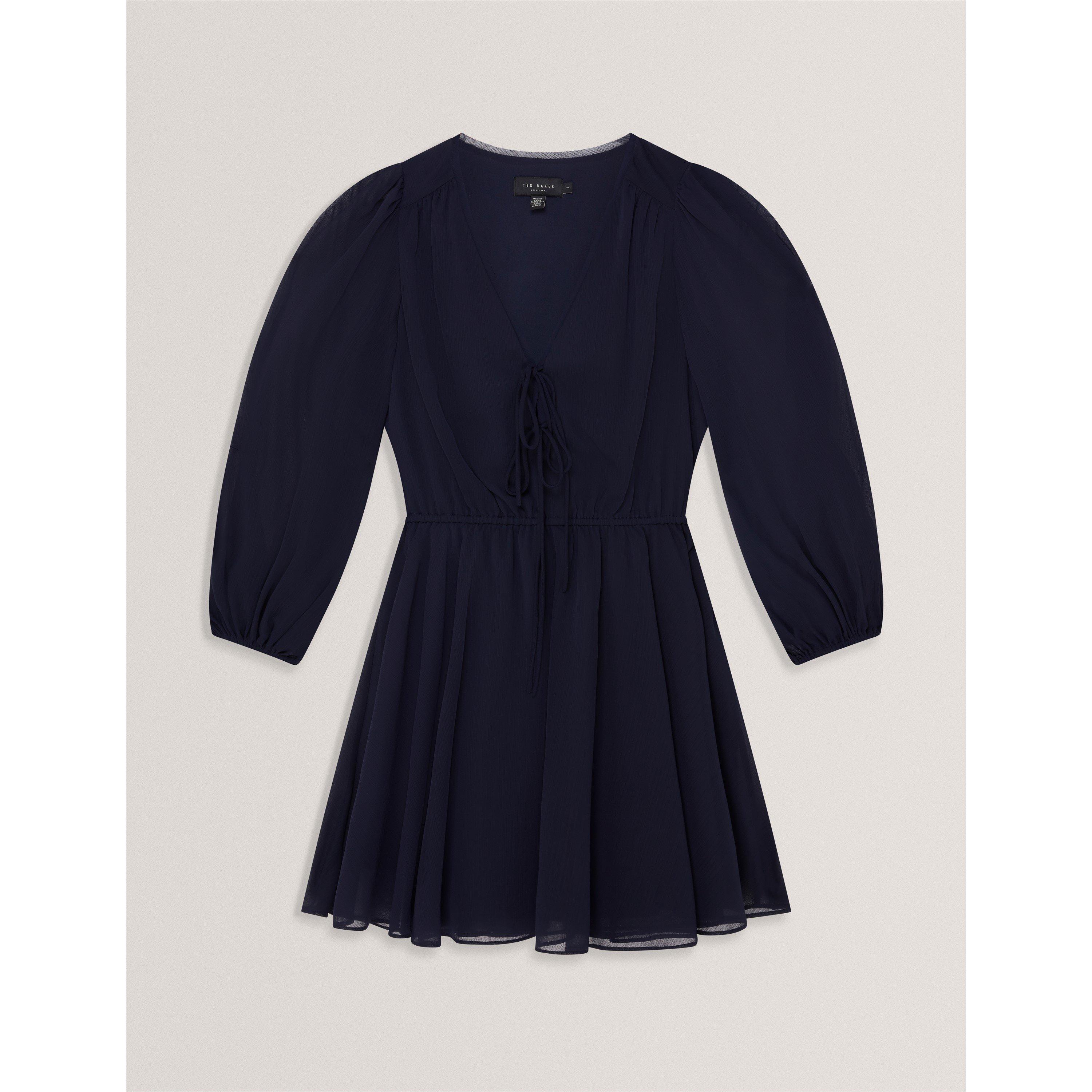 Ted Baker Women's Long Sleeve Blouse - Navy - 12 (M)