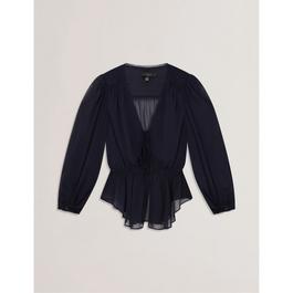 Ted Baker Women's Woven Print Long-Sleeve Blouse