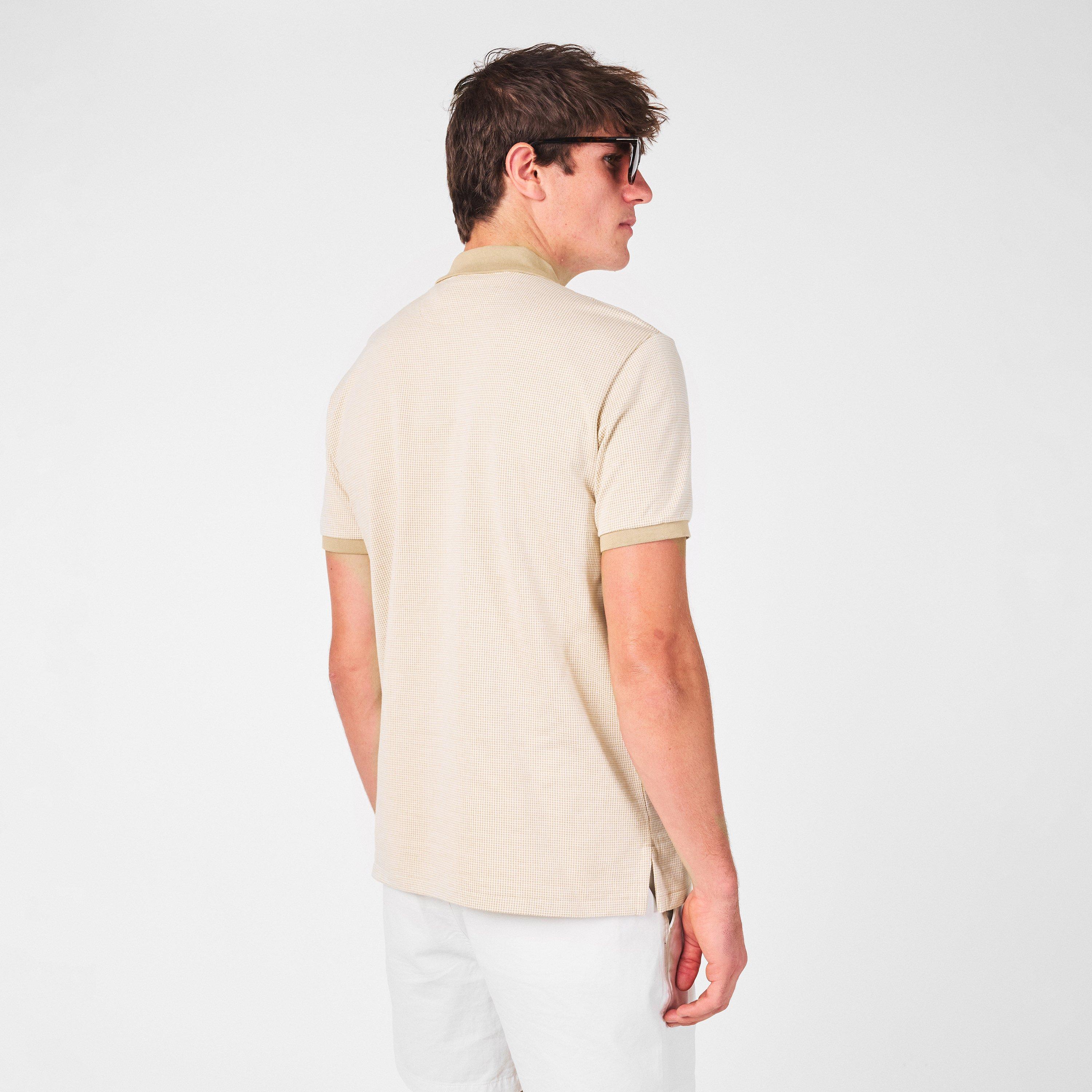 Sand Dune - Polo Ralph Lauren - Men's Dogtooth Short-Sleeve Polo Shirt - 4