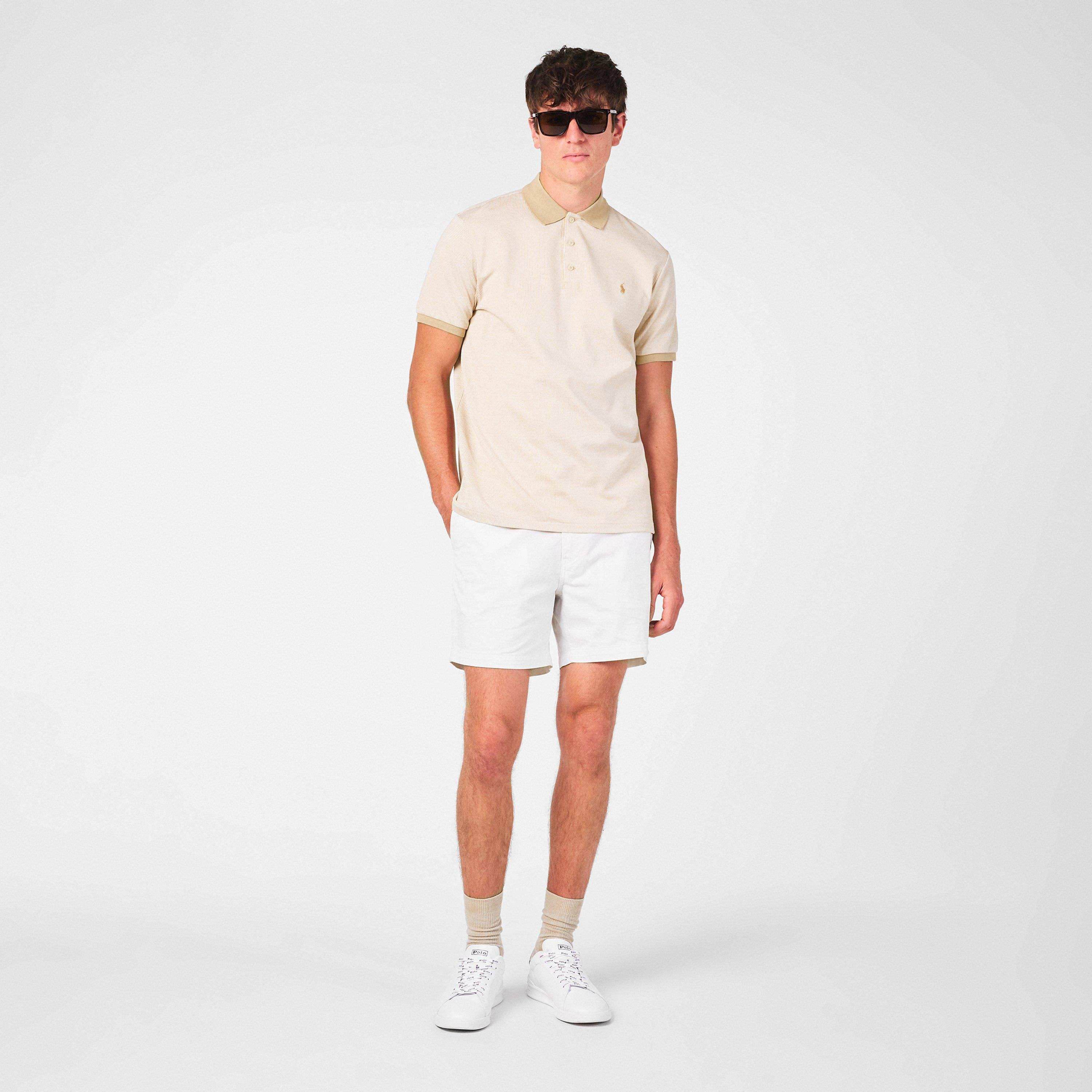 Sand Dune - Polo Ralph Lauren - Men's Dogtooth Short-Sleeve Polo Shirt - 6