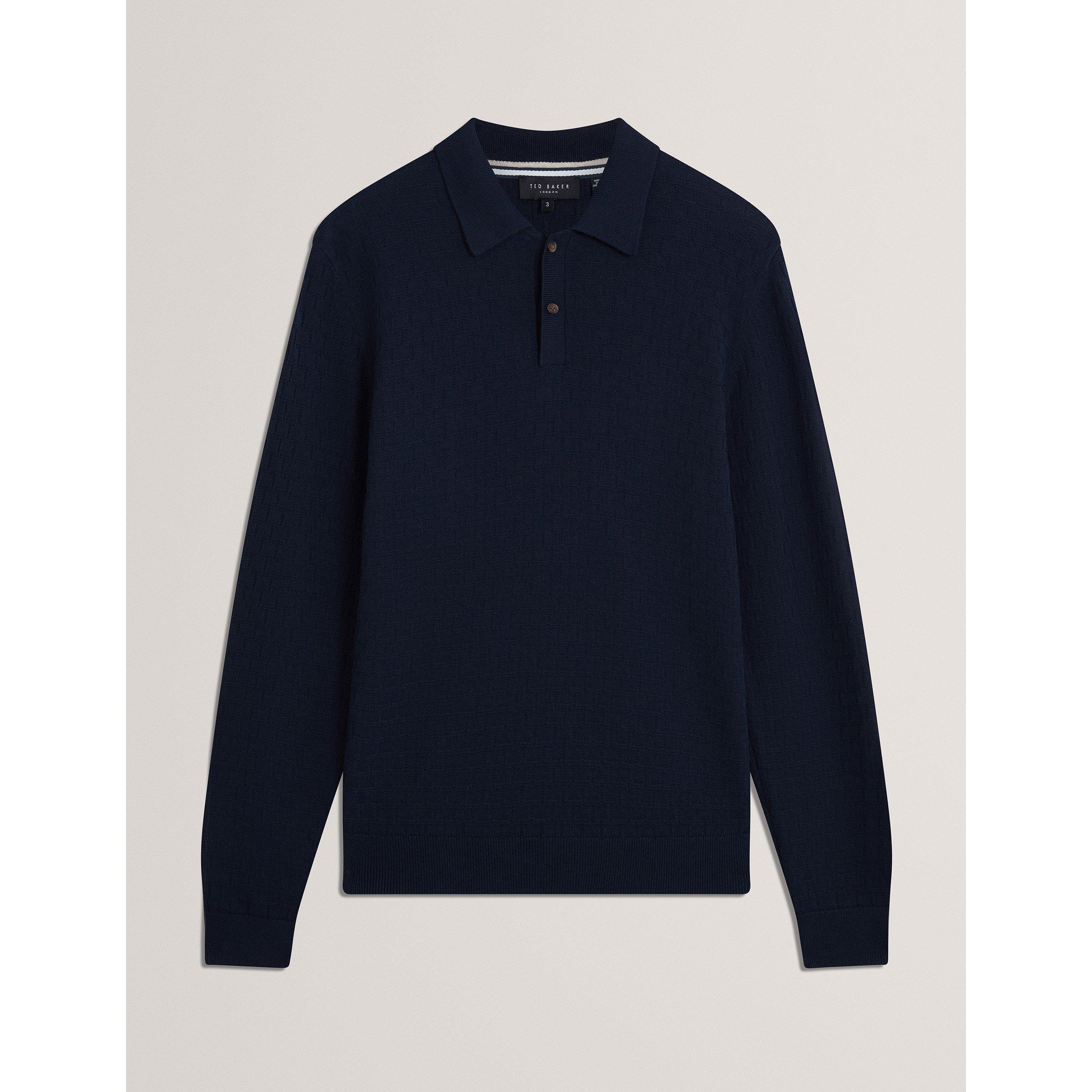 Ted Baker Men's Short-Sleeve Polo Shirt - Navy - XL (5)