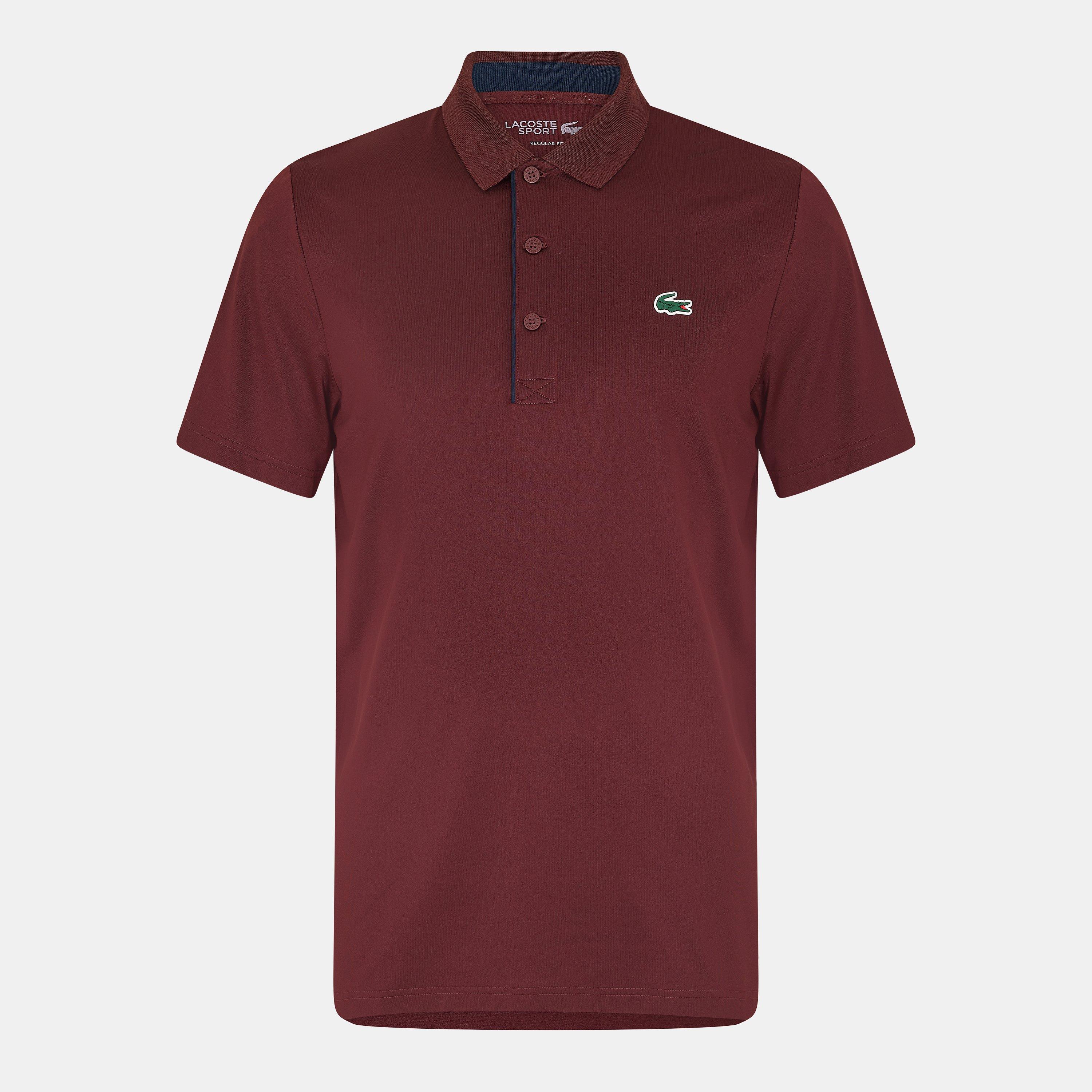 Lacoste Sport Burgundy Lacoste Polo Shirt LACOSTE PREMIUM POLO T