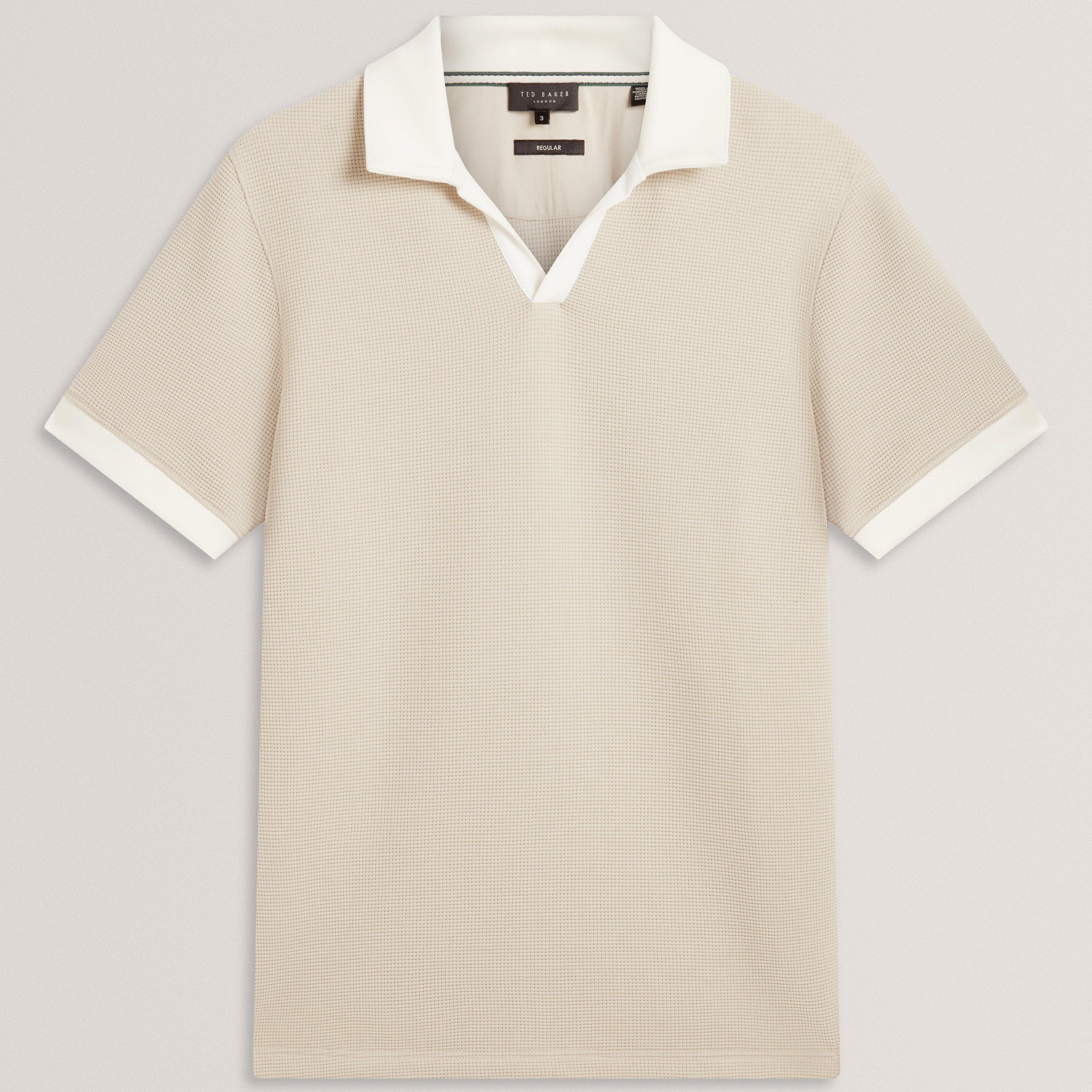 Ted Baker Men's Short Sleeve Polo Shirt - Ecru - 2XL (6)