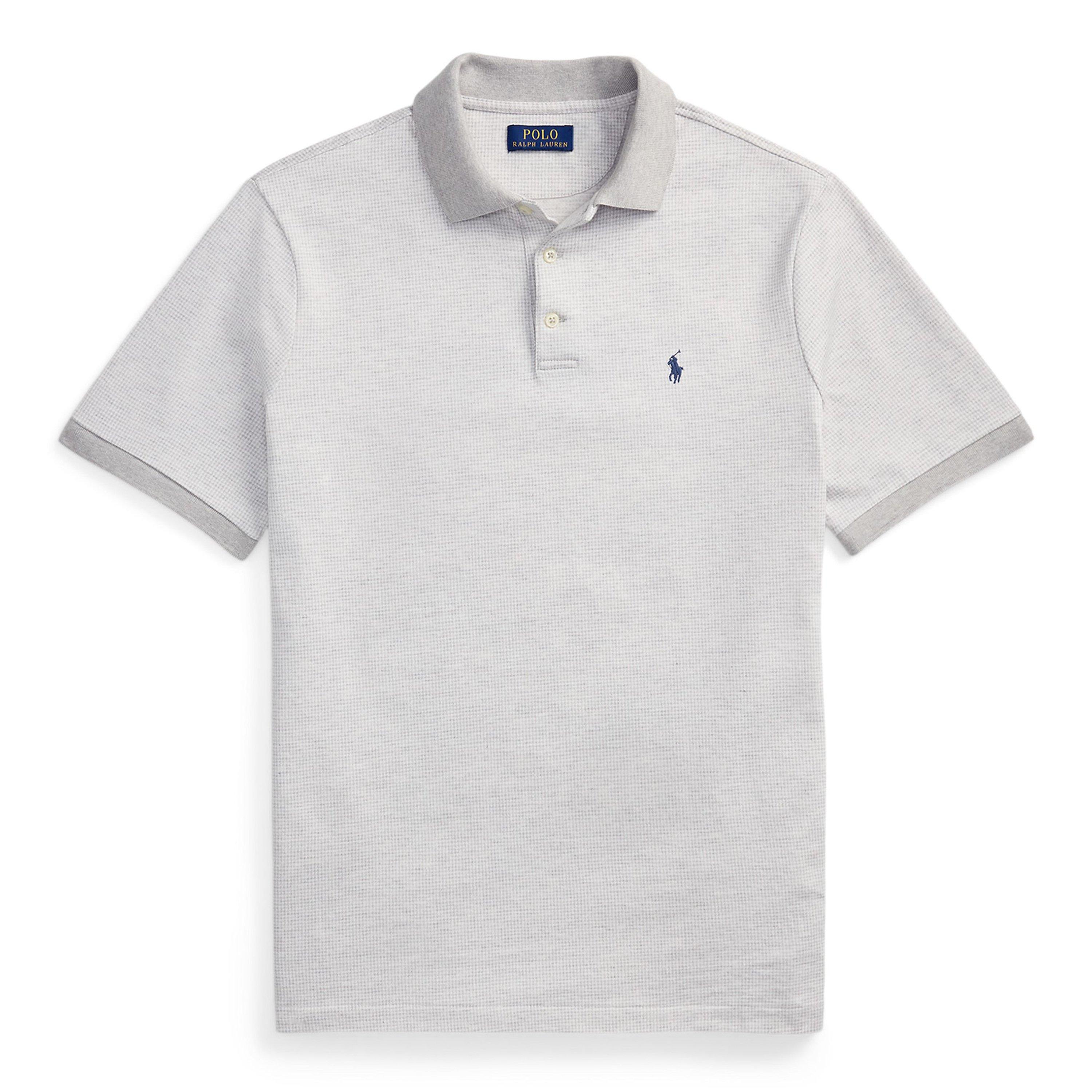 Spring Heather - Polo Ralph Lauren - Men's Ribbed Collar Short Sleeve Shirt - 1