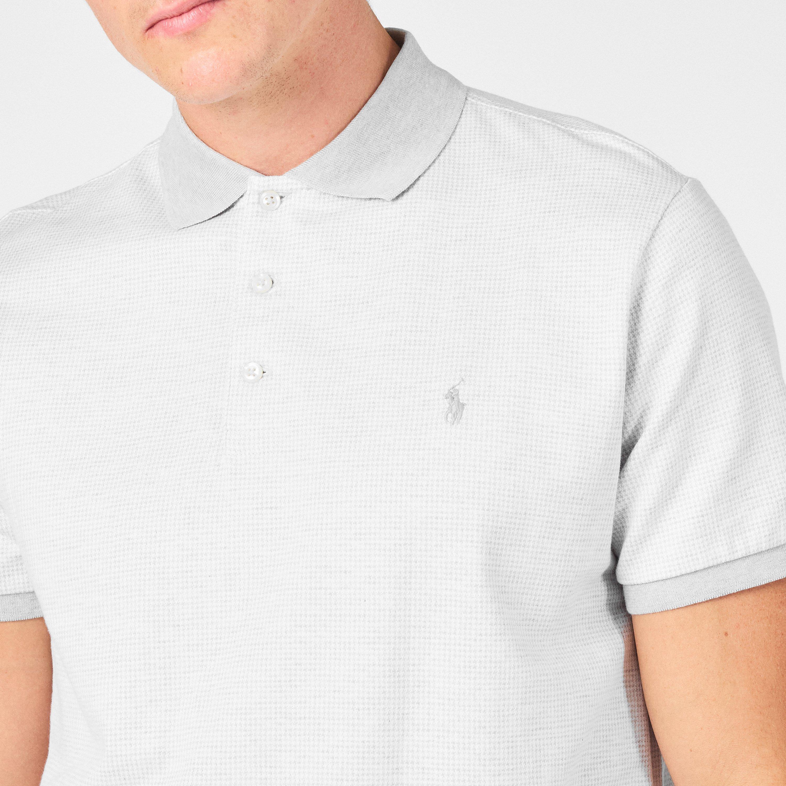 Spring Heather - Polo Ralph Lauren - Men's Rib Collar Short-Sleeve Polo Shirt - 5