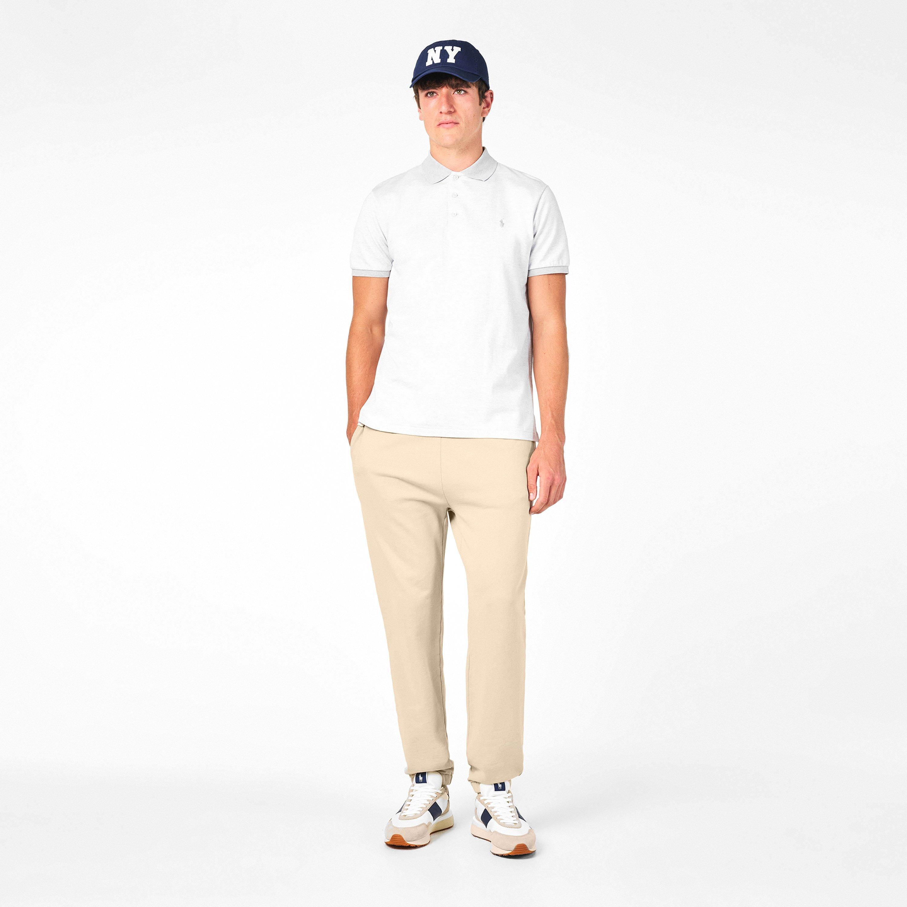 Spring Heather - Polo Ralph Lauren - Men's Rib Collar Short-Sleeve Polo Shirt - 6